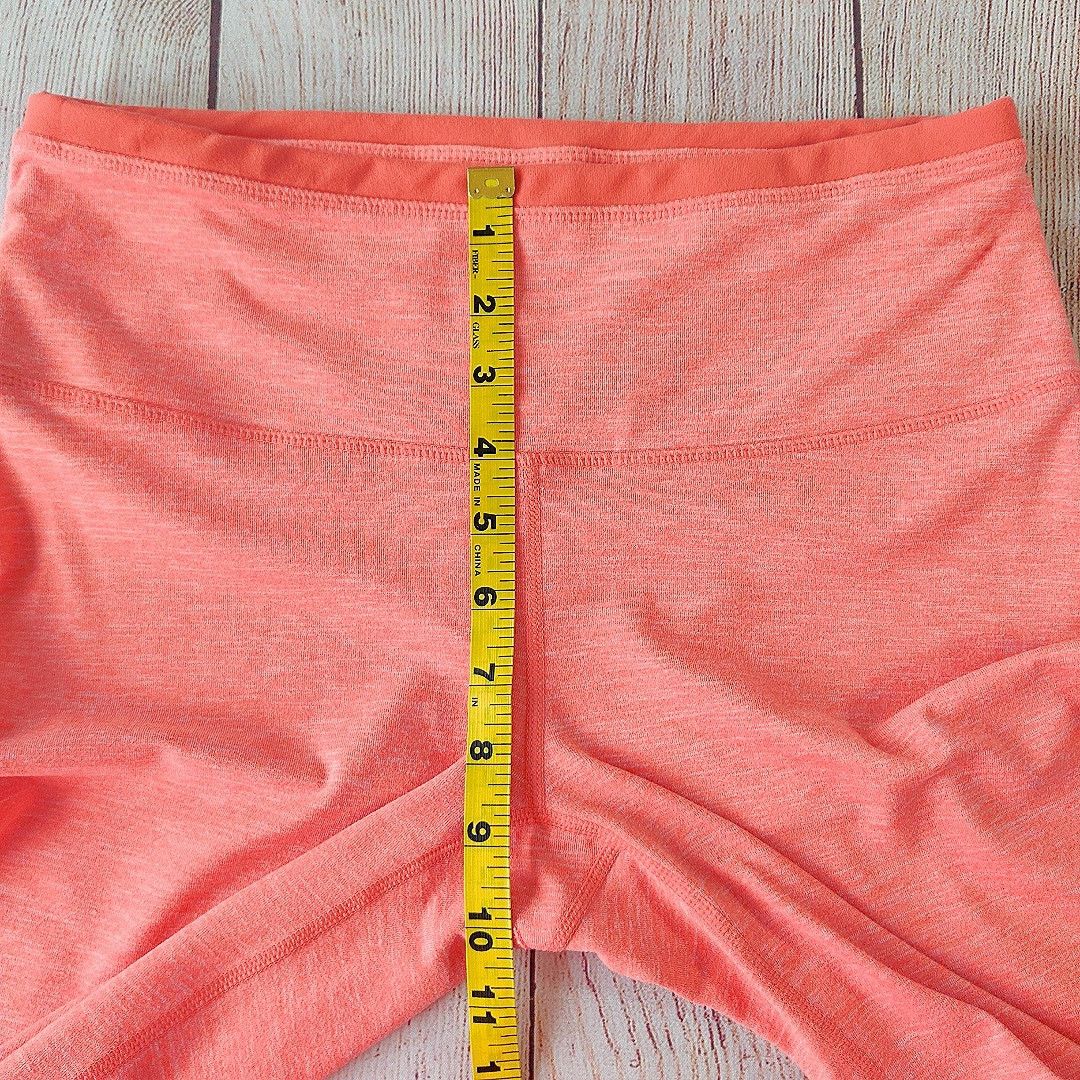 Prana Tori Activewear Capri Pants Coral Orange Cropped Leggings Size 30" / US 8 / IT 44 - 6 Thumbnail