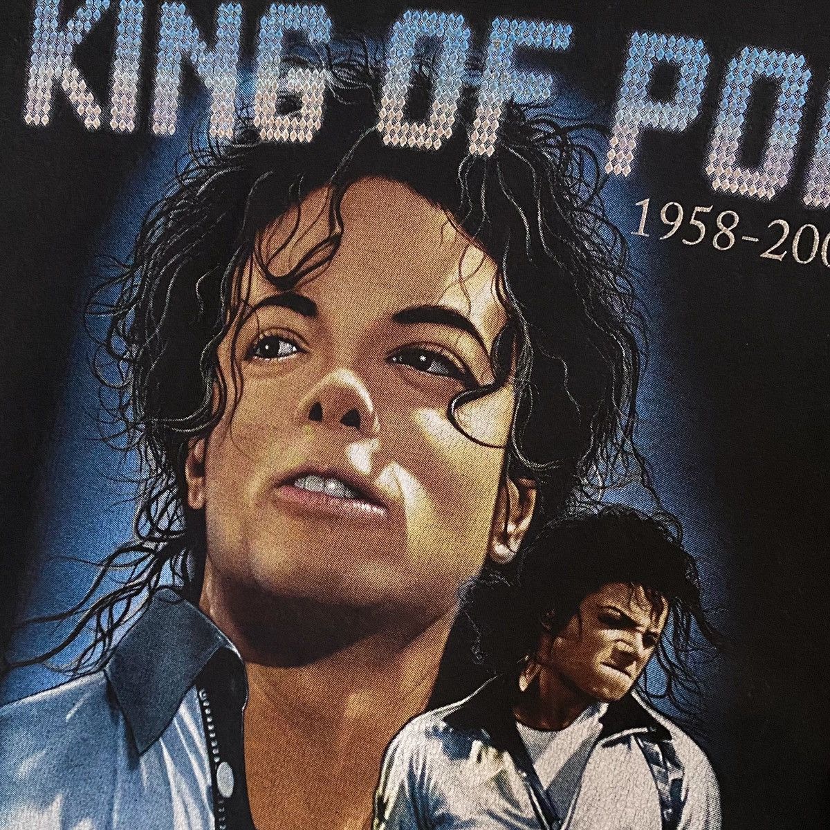 Michael Jackson Vintage Micheal Jackson King of Pop Memorial Tee / T Shirt Size US M / EU 48-50 / 2 - 2 Thumbnail