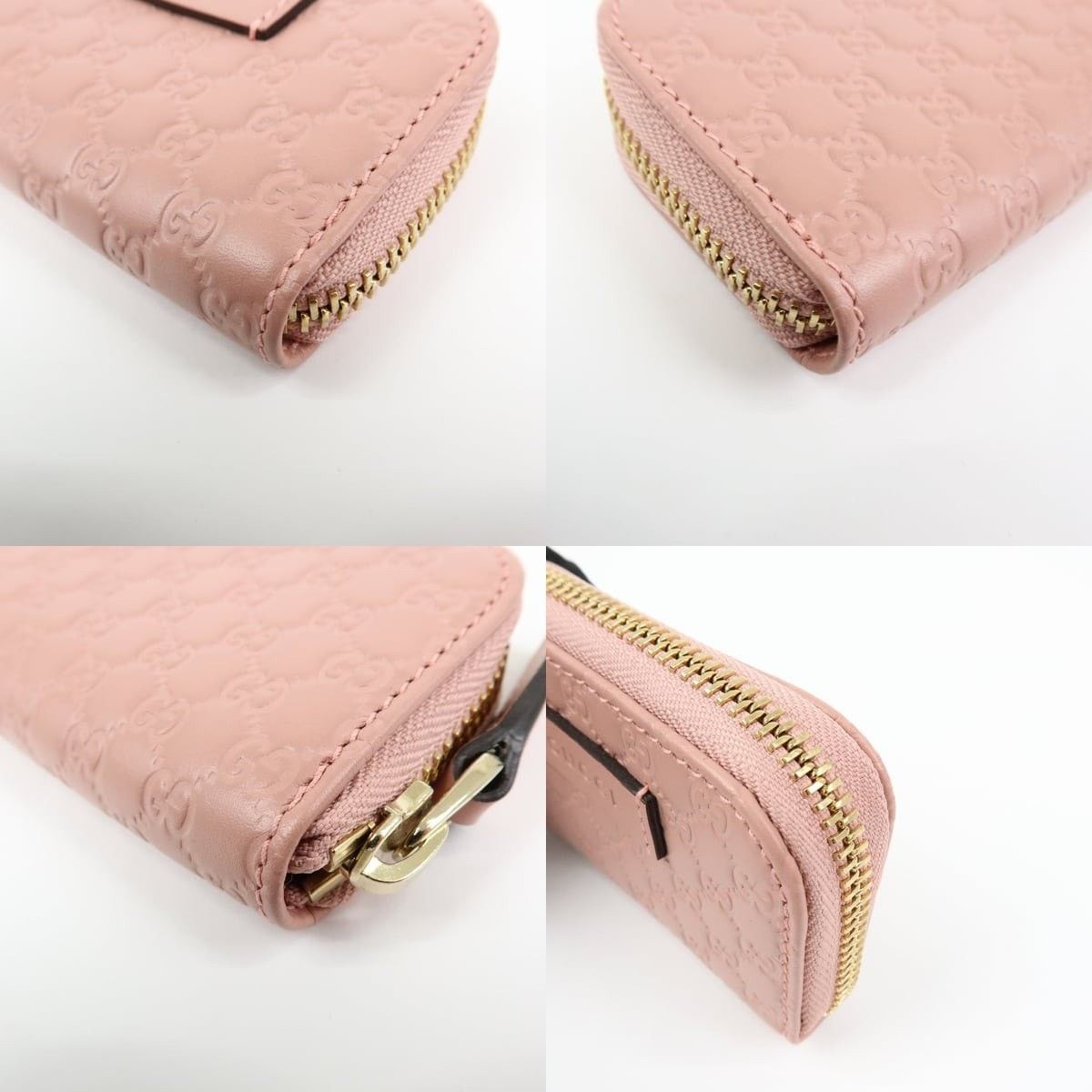 Gucci Gucci Microguccissima Leather Coin Purse Pink Size ONE SIZE - 4 Thumbnail