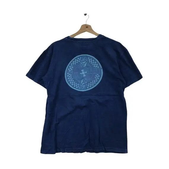 Japanese Brand Vtg BARBER EVIL UTILITY Japan Streetwear Indigo Tee Shirt Size US M / EU 48-50 / 2 - 1 Thumbnail