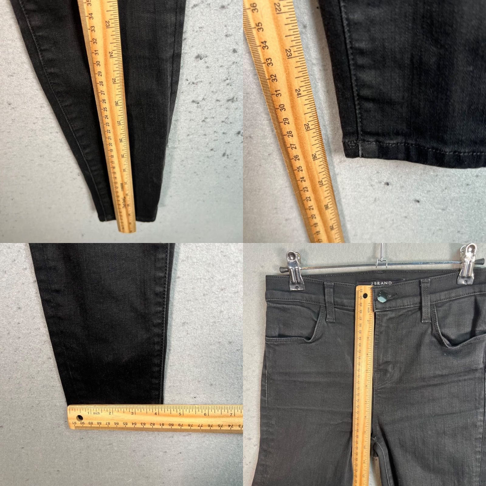 J Brand J Brand Alana Womens Black Mid Rise Skinny Jeans Size 26 Denim Size 26" / US 2 / IT 38 - 8 Thumbnail