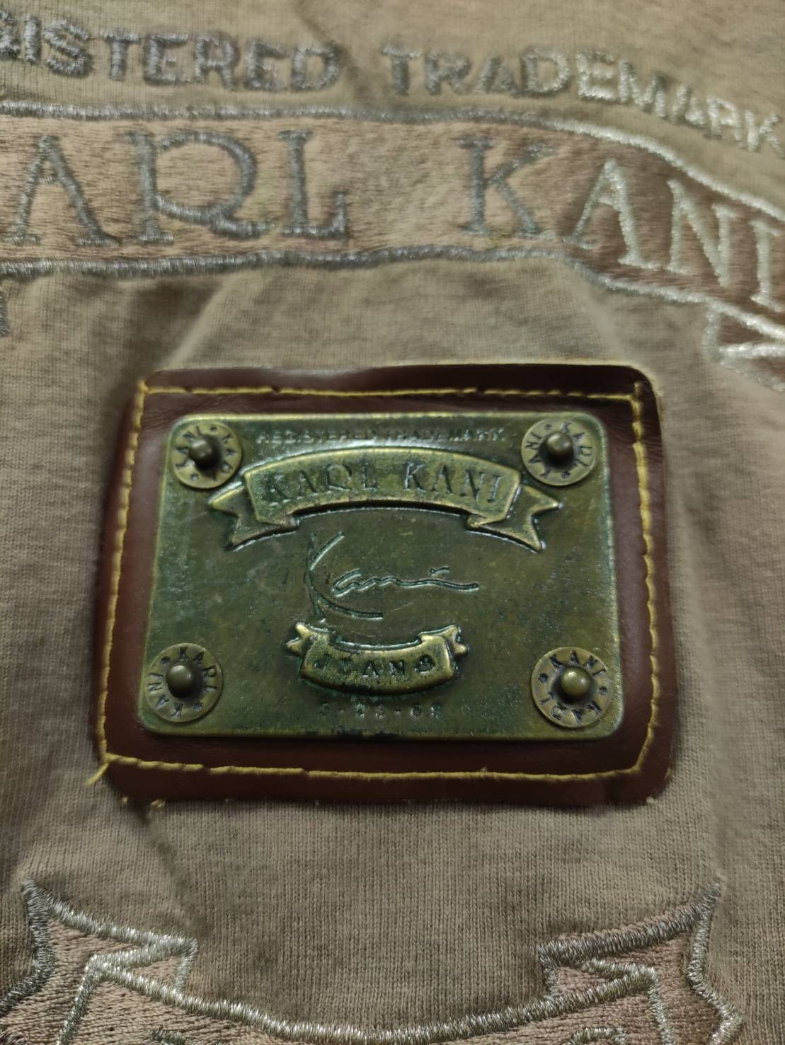 Karl Kani Rare! Vtg 90's Karl Kani Steel Plate Og Logo Made in USA Size US XL / EU 56 / 4 - 4 Thumbnail