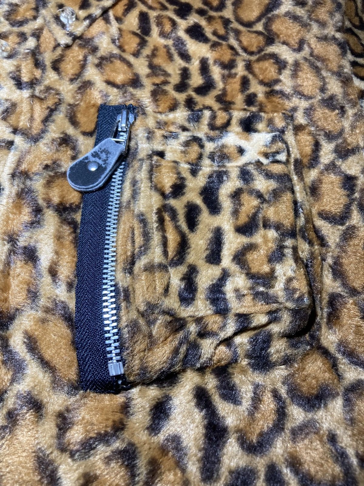 20471120 AW97 20471120 Leopard Button Down Shirt Deep Pile Fleece 90s Size US M / EU 48-50 / 2 - 4 Thumbnail