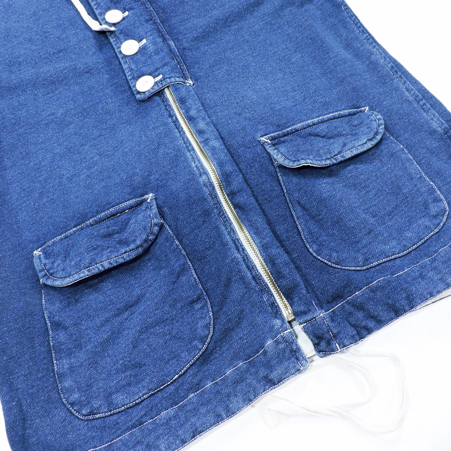 Japanese Brand HOUSTON UNION MADE NAVAL EQUIP USN GUNNER SMOCK DENIM JACKET Size US M / EU 48-50 / 2 - 11 Thumbnail