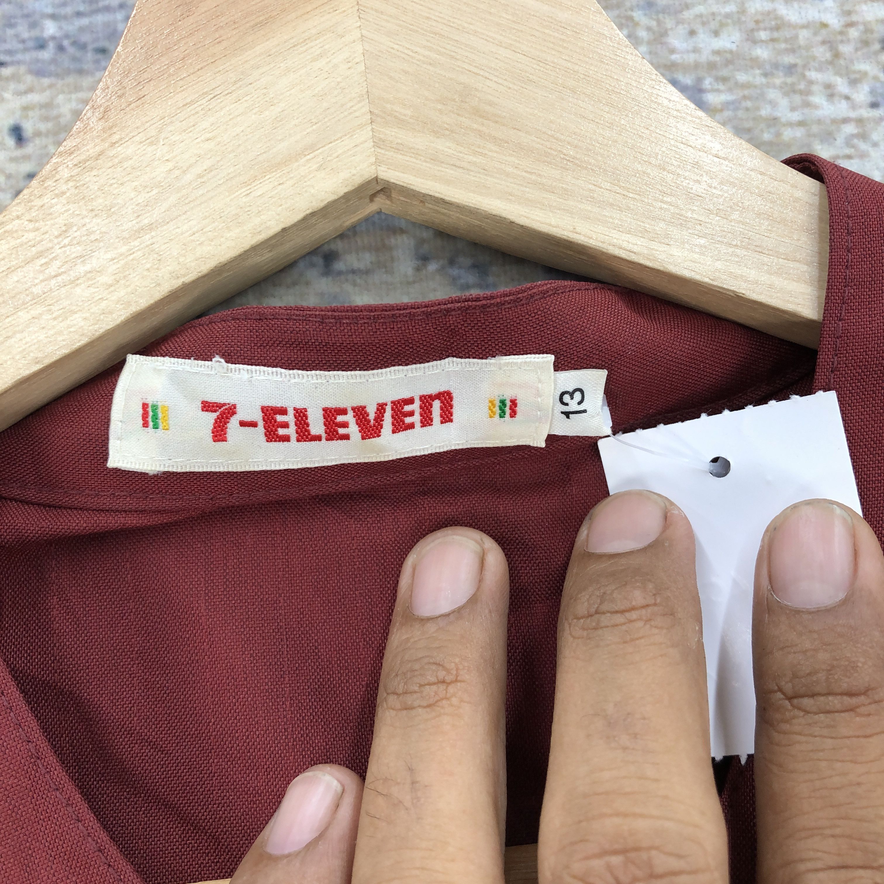 Japanese Brand × Vintage Vintage 90s 7 ELEVEN Shirt Zipper Uniform Workshirt Size US M / EU 48-50 / 2 - 7 Thumbnail