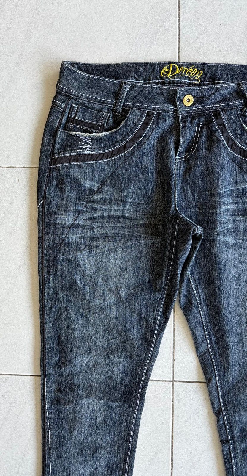 Other Dereon Streetwear Cut Fit Jeans Distressed Denim Size US 34 / EU 50 - 5 Thumbnail