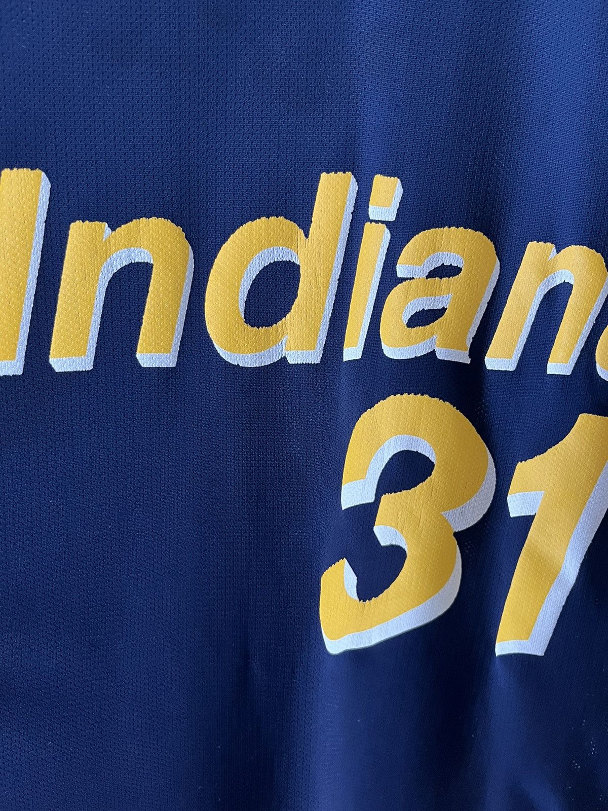 Champion × NBA × Vintage VTG 90s NBA REGGIE MILLER INDIANA PACERS CHAMPION JERSEY Size US L / EU 52-54 / 3 - 3 Thumbnail