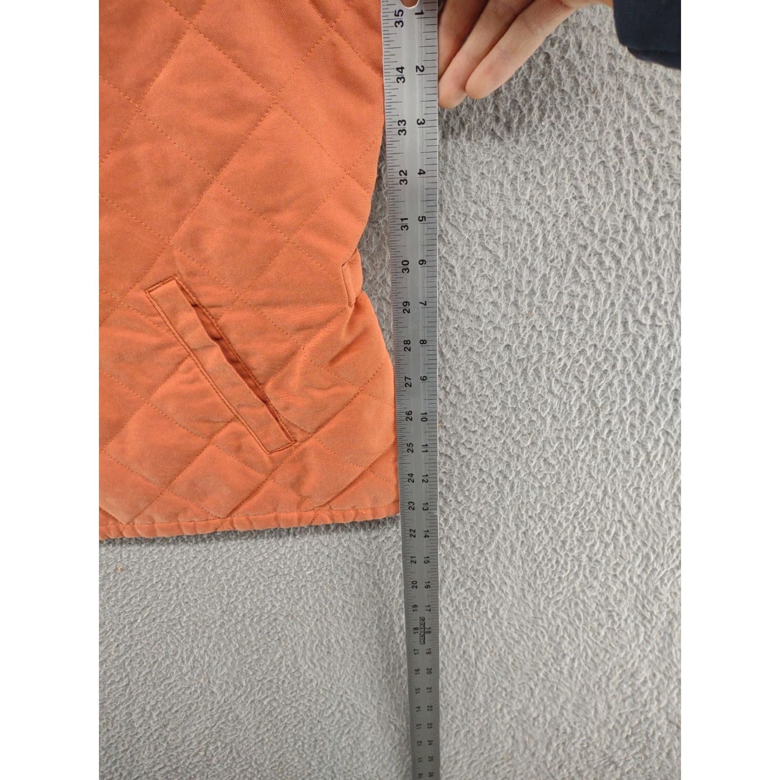 Orvis Orvis Diamond Quilted Zip Up Orange Vest Front Pockets Women's XL Outdoors SZ XL Size XL / US 12-14 / IT 48-50 - 6 Thumbnail