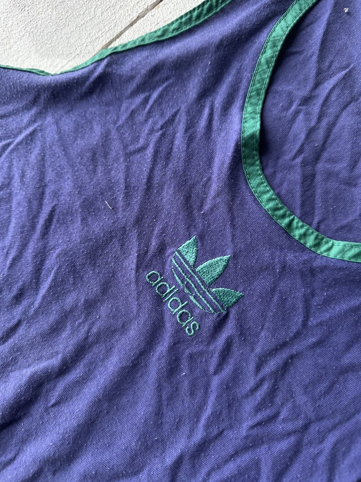 Vintage 🚨RARE Adidas Running Tank Top Shirt central logo Size US M / EU 48-50 / 2 - 5 Thumbnail