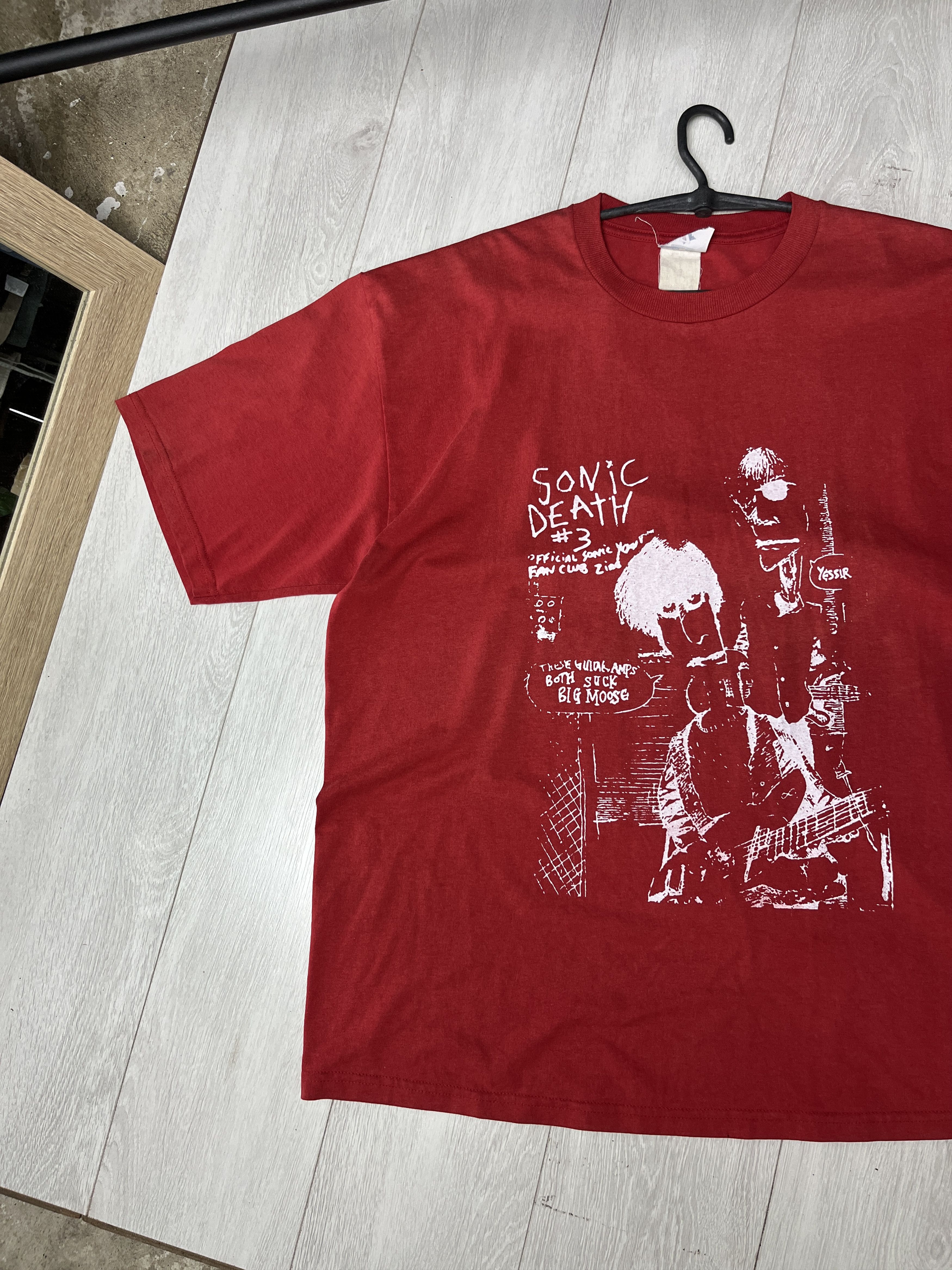 Vintage 1990s VINTAGE SONIC YOUTH "SONIC DEATH 3" JERZEES TEE - 854 Size US XL / EU 56 / 4 - 2 Thumbnail