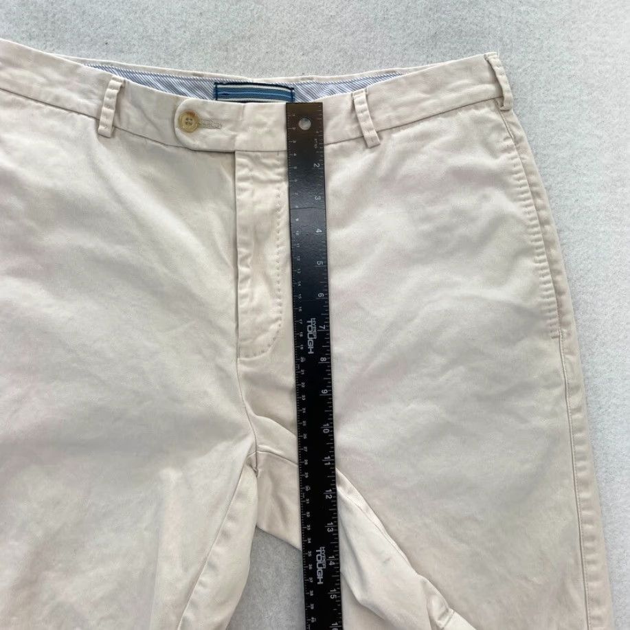 Peter Millar Peter Millar Shorts Mens 32 White Pima Cotton Flat Front Chino Short Mid Rise 9" Size US 32 / EU 48 - 6 Thumbnail