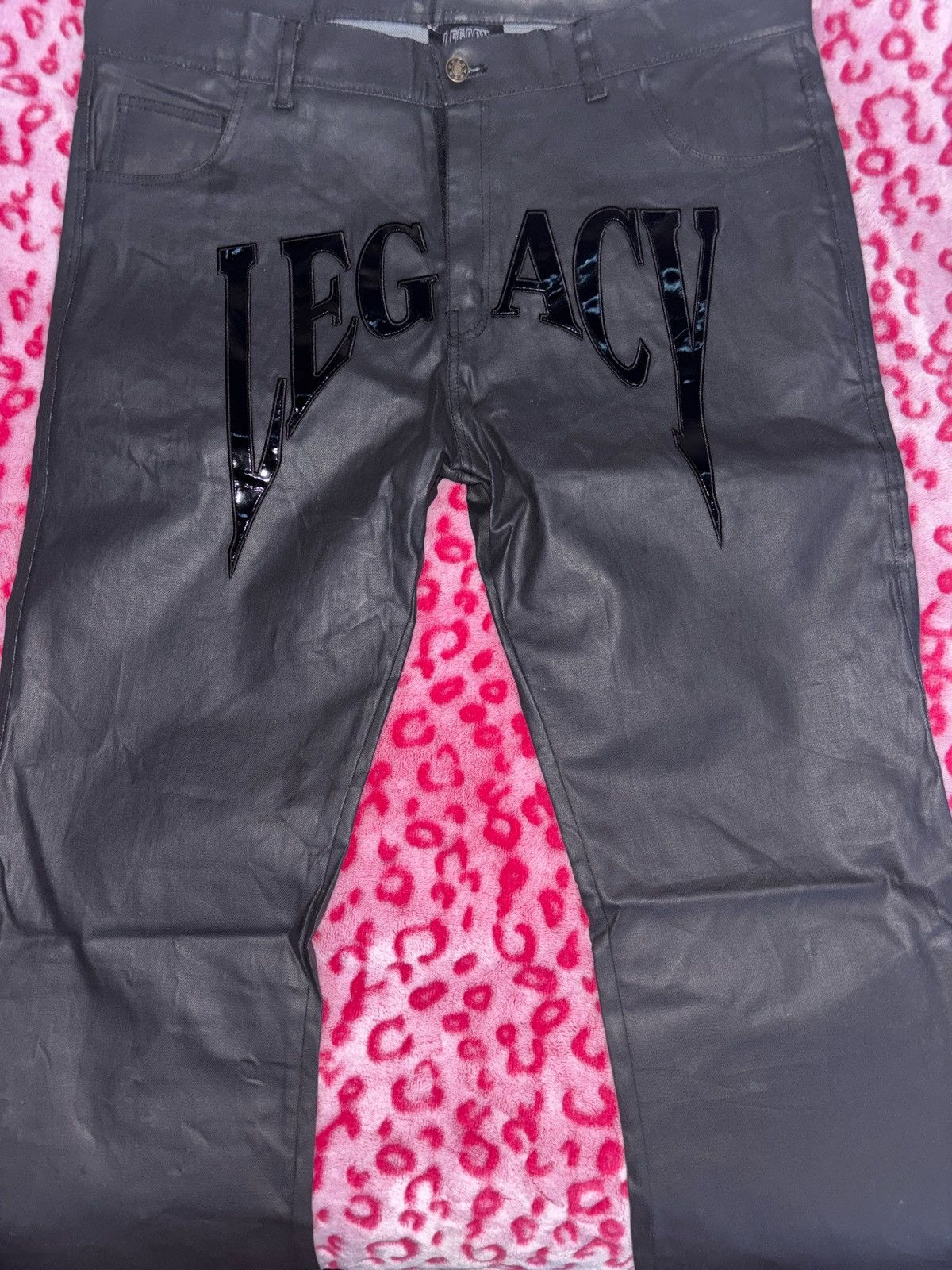 Other Legacy of Faith Leather Denim Pants Size US 38 / EU 54 - 1 Thumbnail