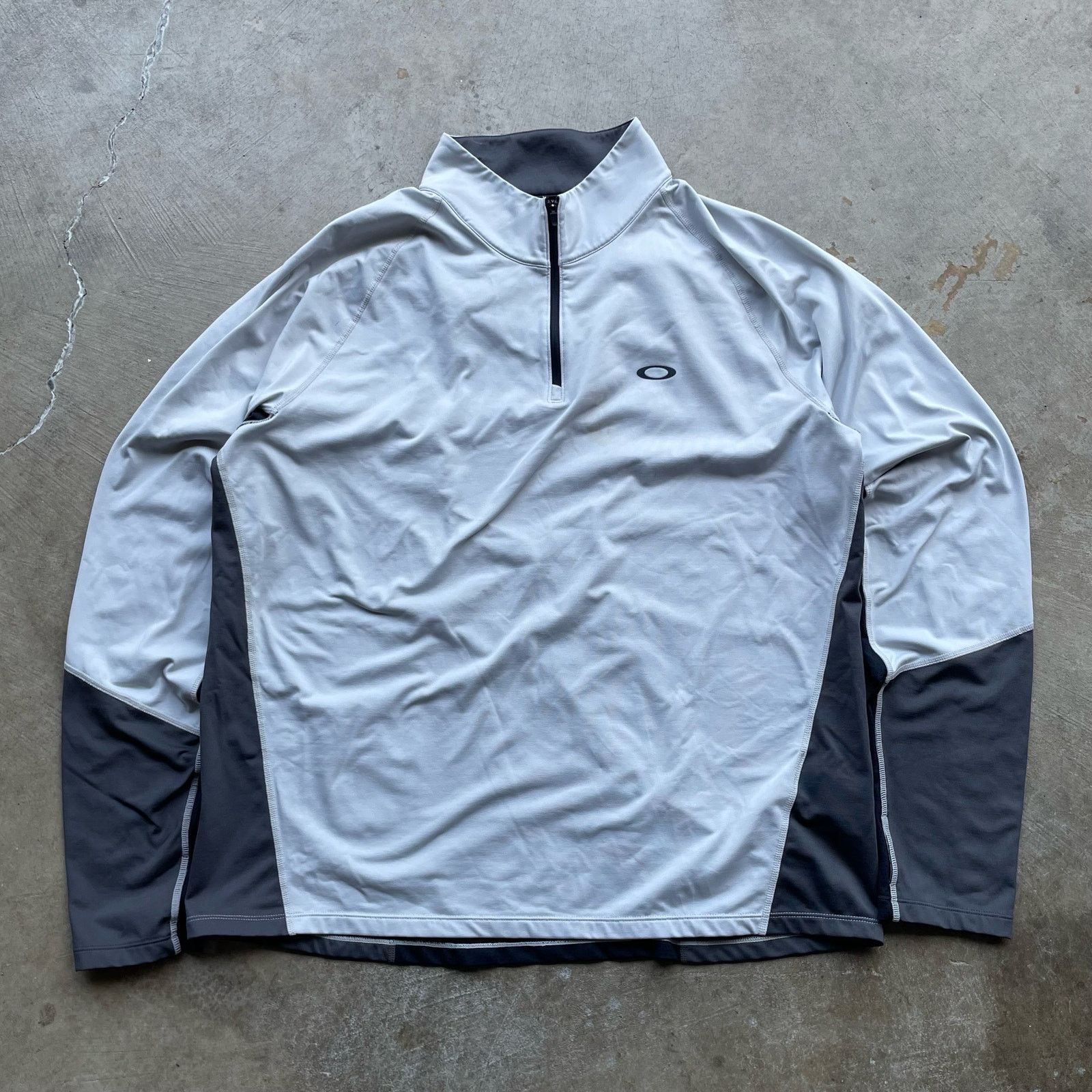 Vintage OAKLEY JACKET TECH 1/4 ZIP GREY XX-LARGE NYLON Size US XXL / EU 58 / 5 - 1 Thumbnail