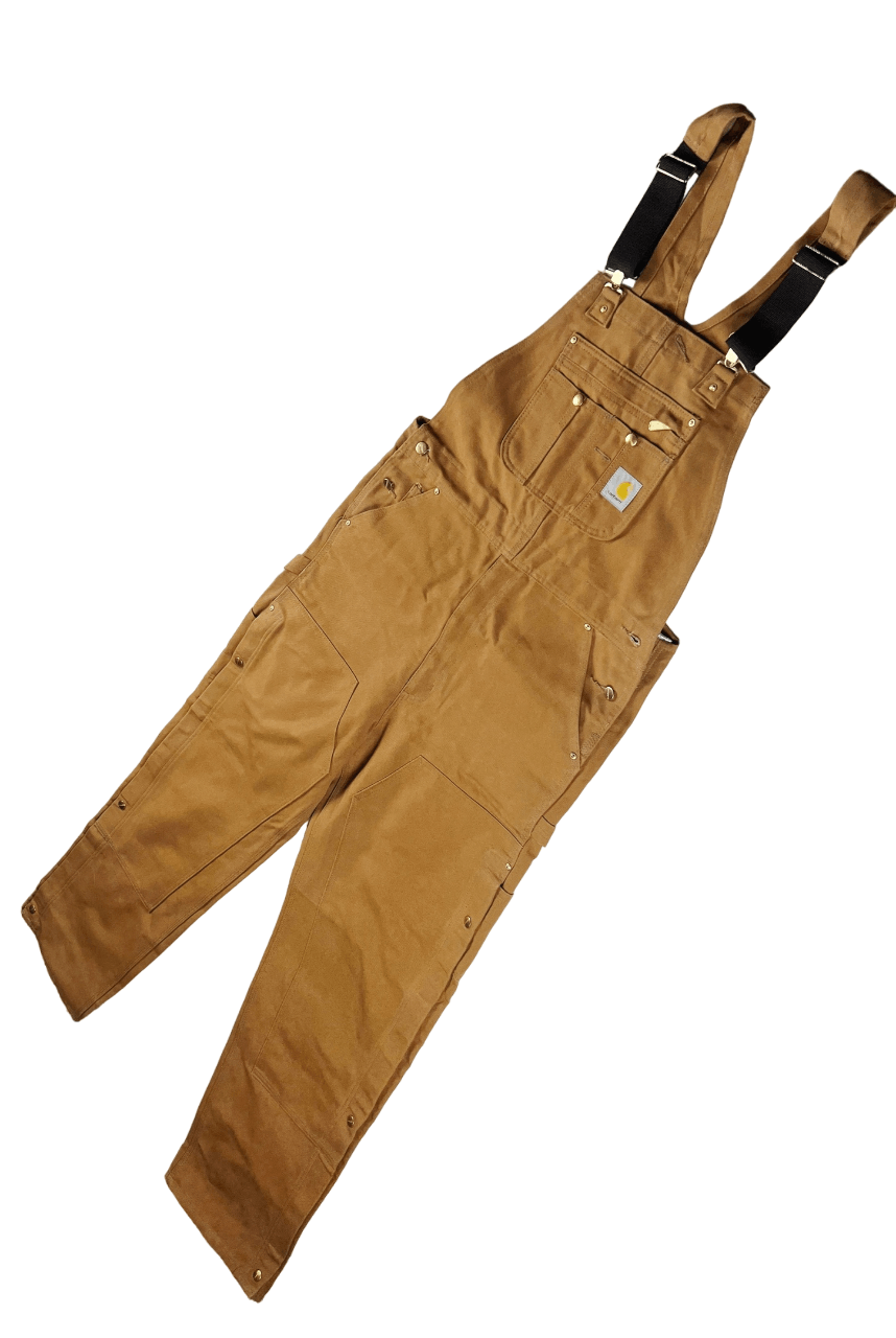 image of Carhartt R37-Brn Overall Pants 34X36 in Brown, Men's