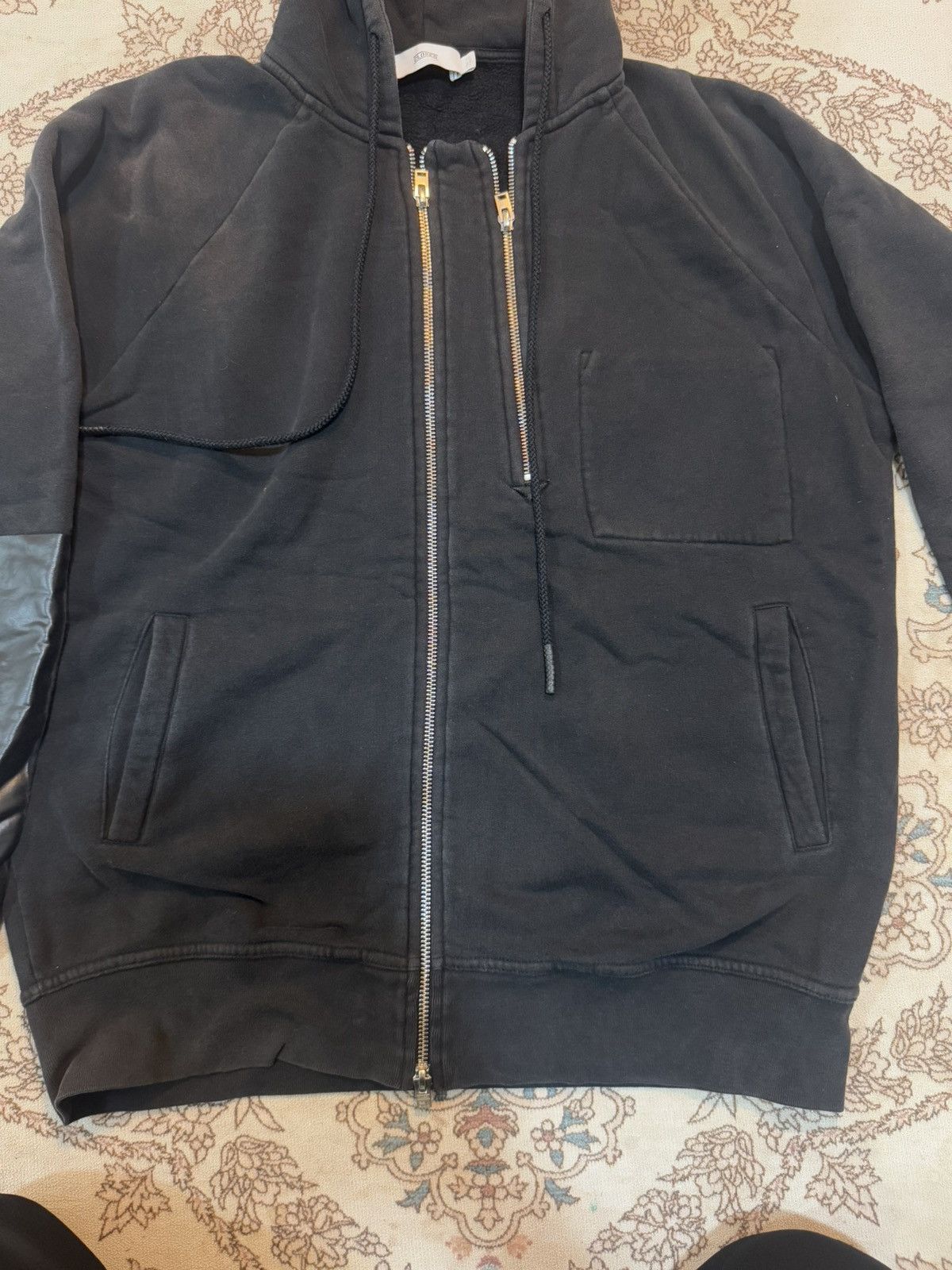 CLOSED × Vintage Closed Faded Black Rare Design Zipper Hoodie Size US M / EU 48-50 / 2 - 4 Thumbnail