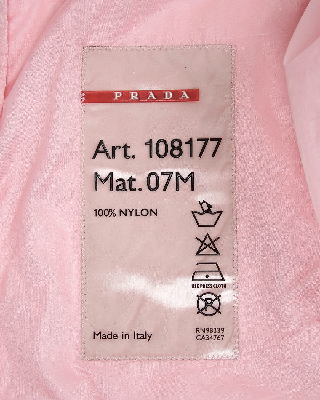 Prada Prada S/S1999 Pink Windbreaker Size M / US 6-8 / IT 42-44 - 12 Thumbnail