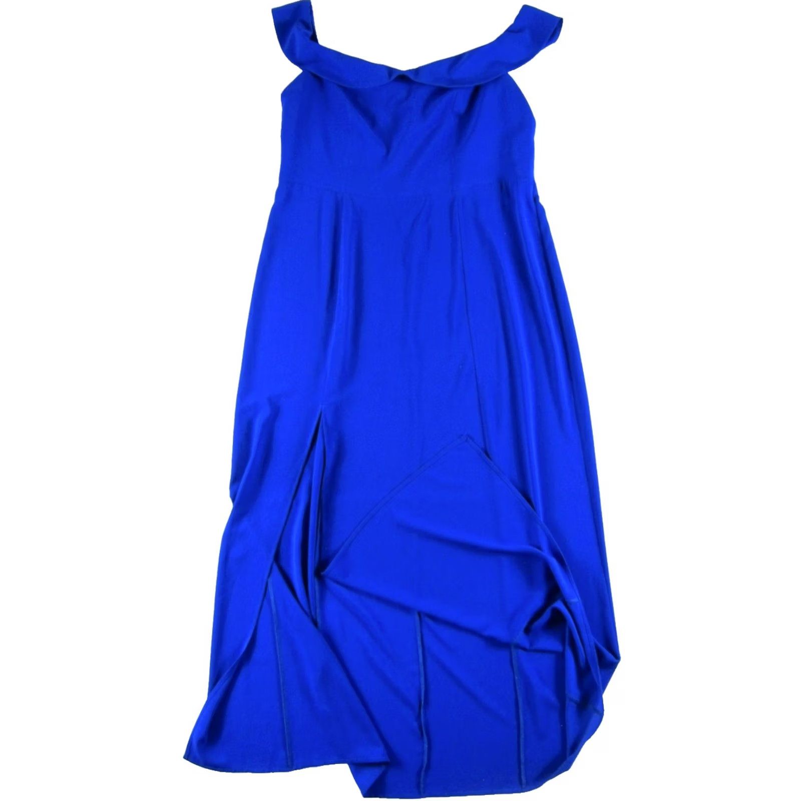Show Me Your MuMu Show Me Your MuMu Royal Blue Off Shoulder Cap Sleeve Long Maxi Dress 3XL Size XXL / US 16-18 / IT 52-54 - 5 Thumbnail
