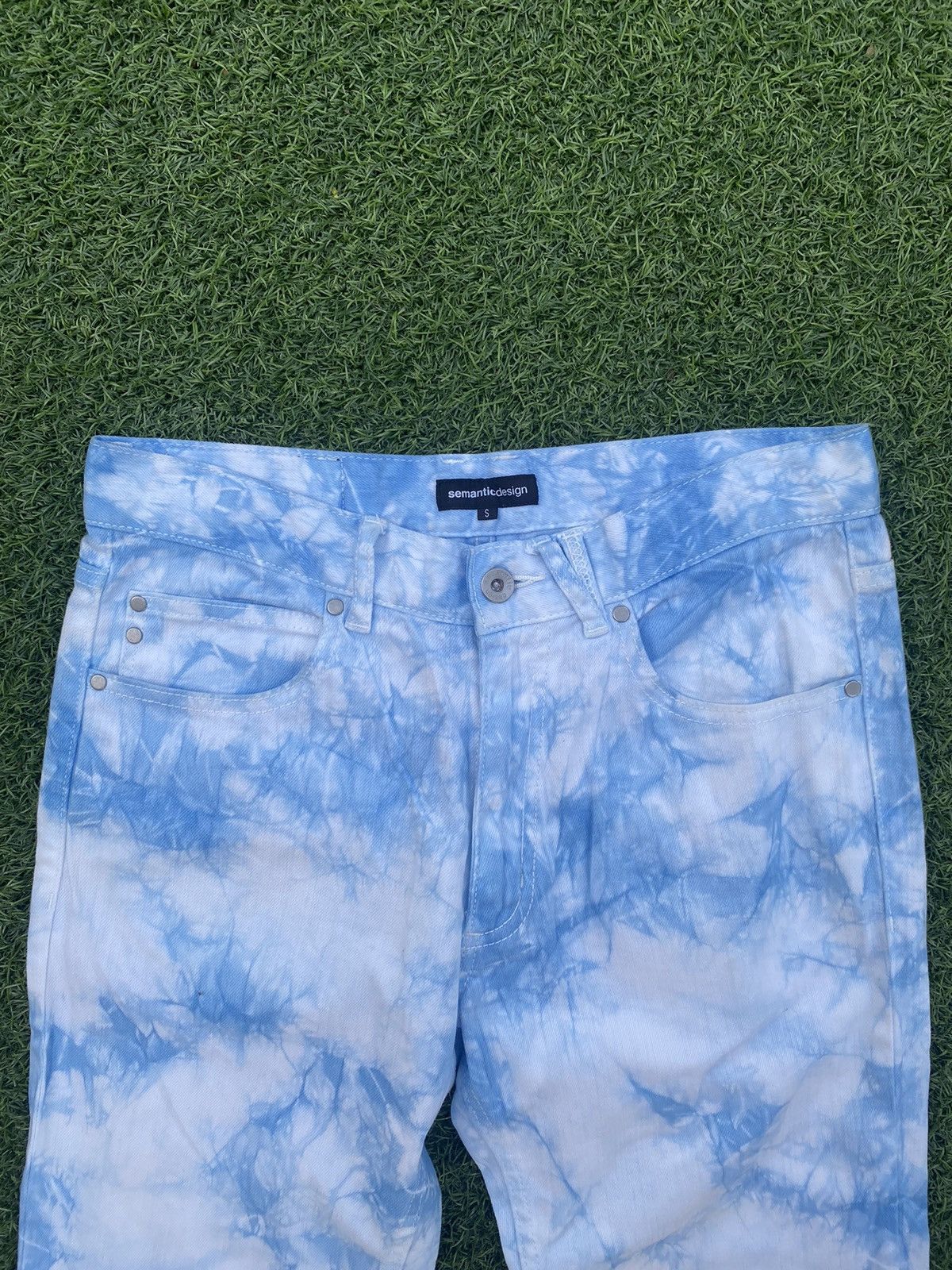 semanticdesign SEMANTIC DESIGN BLUE WHITE TIE DYE Size US 27 - 2 Thumbnail