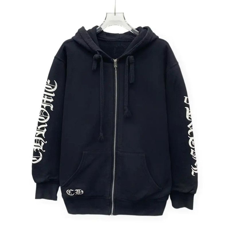 Chrome Hearts Chrome Hearts Black Cotton Zip-Up Hoodie 0089 Size US M / EU 48-50 / 2 - 1 Thumbnail