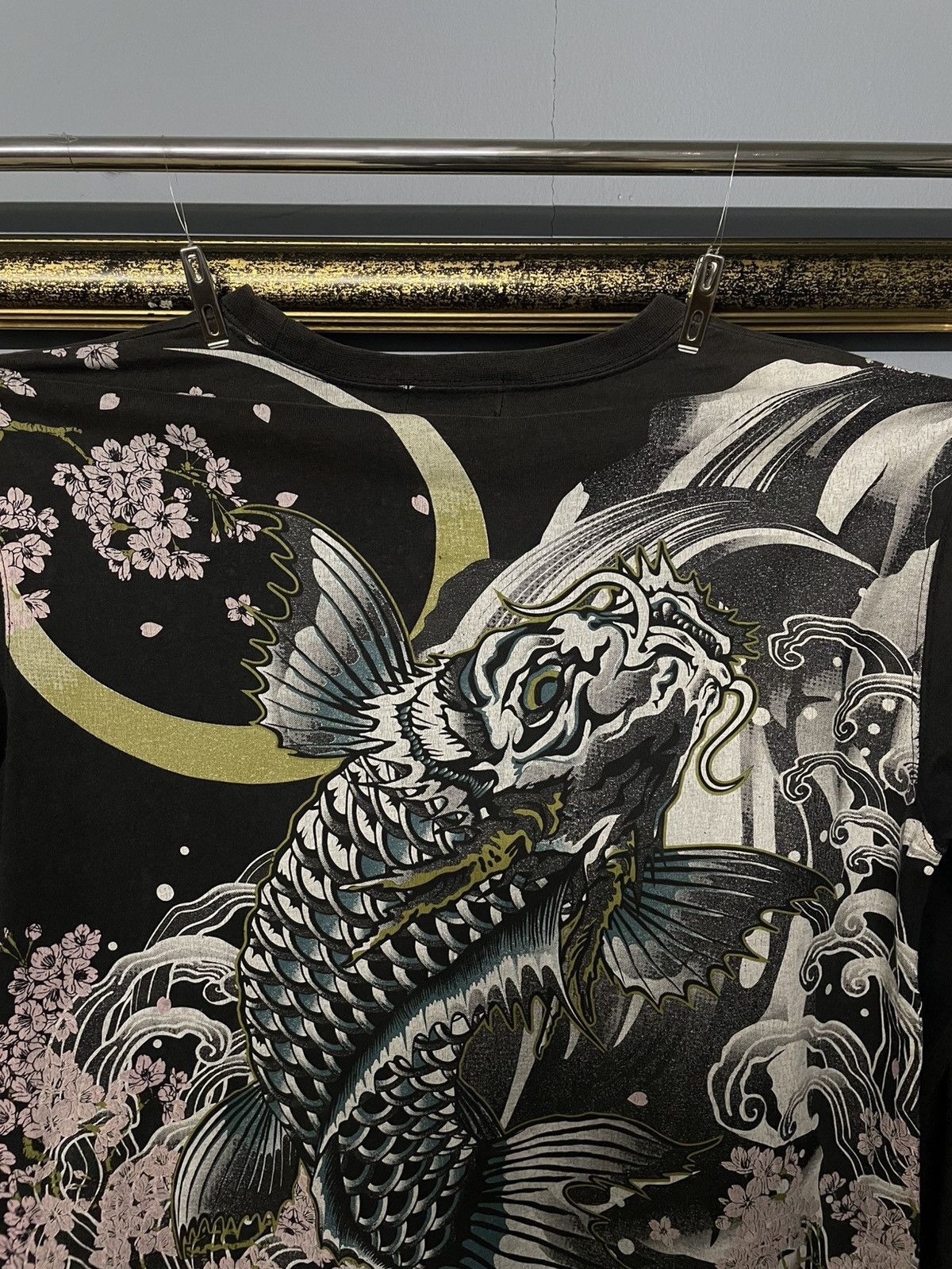 Japanese Brand Vintage 90s Japan Designer Oboro Rare Traditional Koi Faded Size US M / EU 48-50 / 2 - 6 Thumbnail