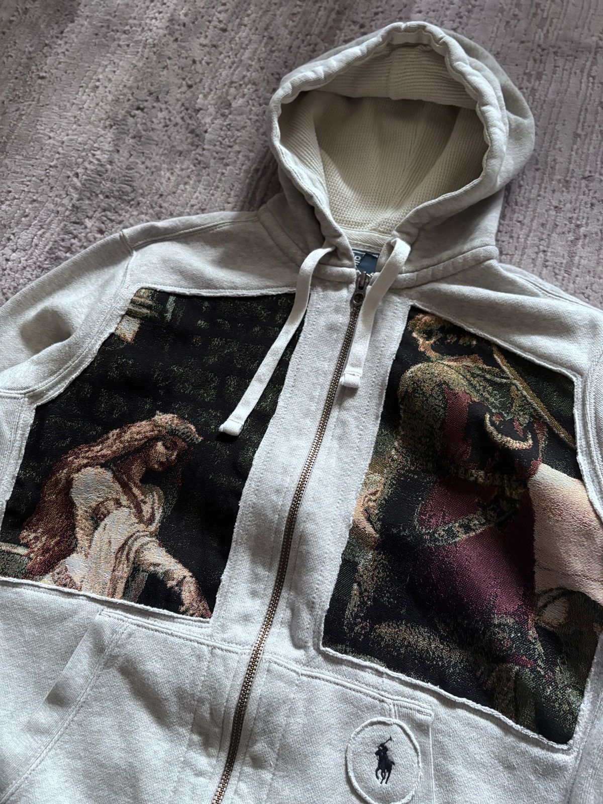 Polo Ralph Lauren Ralph Lauren Vintage Junya Watanabe style Reworked zip hoodi Size US M / EU 48-50 / 2 - 4 Thumbnail