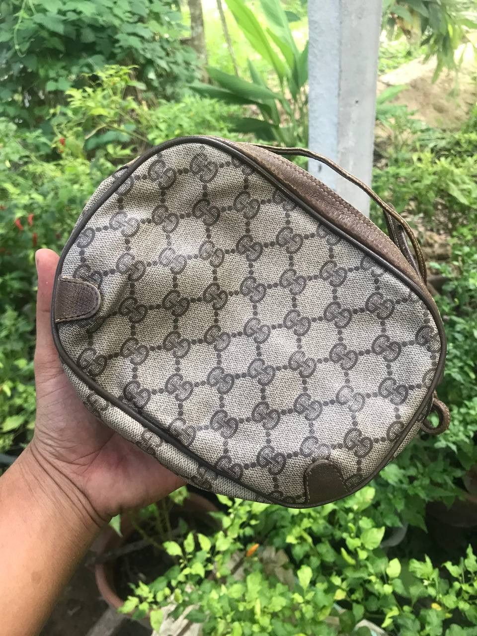 Gucci × Vintage Vintage Gucci GG Supreme Web Sherry Line Shoulder Size ONE SIZE - 3 Thumbnail