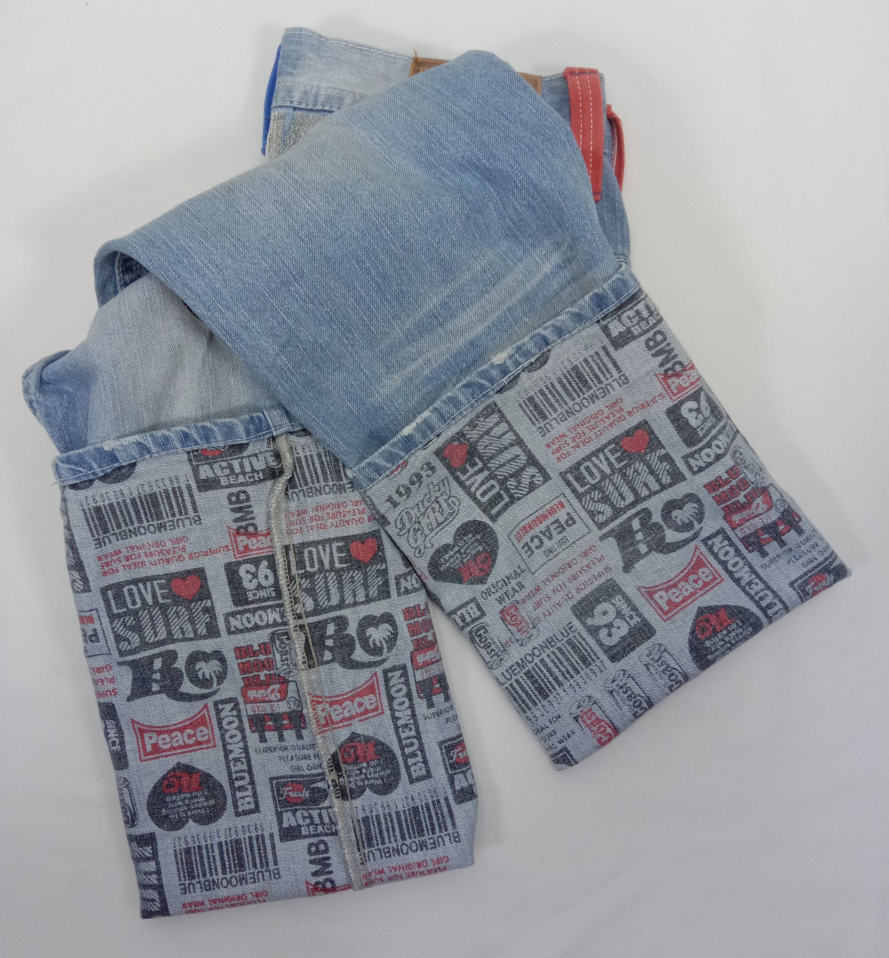 Japanese Brand Vintage Blue Moon Blue Surf Style Jeans Size US 31 - 17 Thumbnail