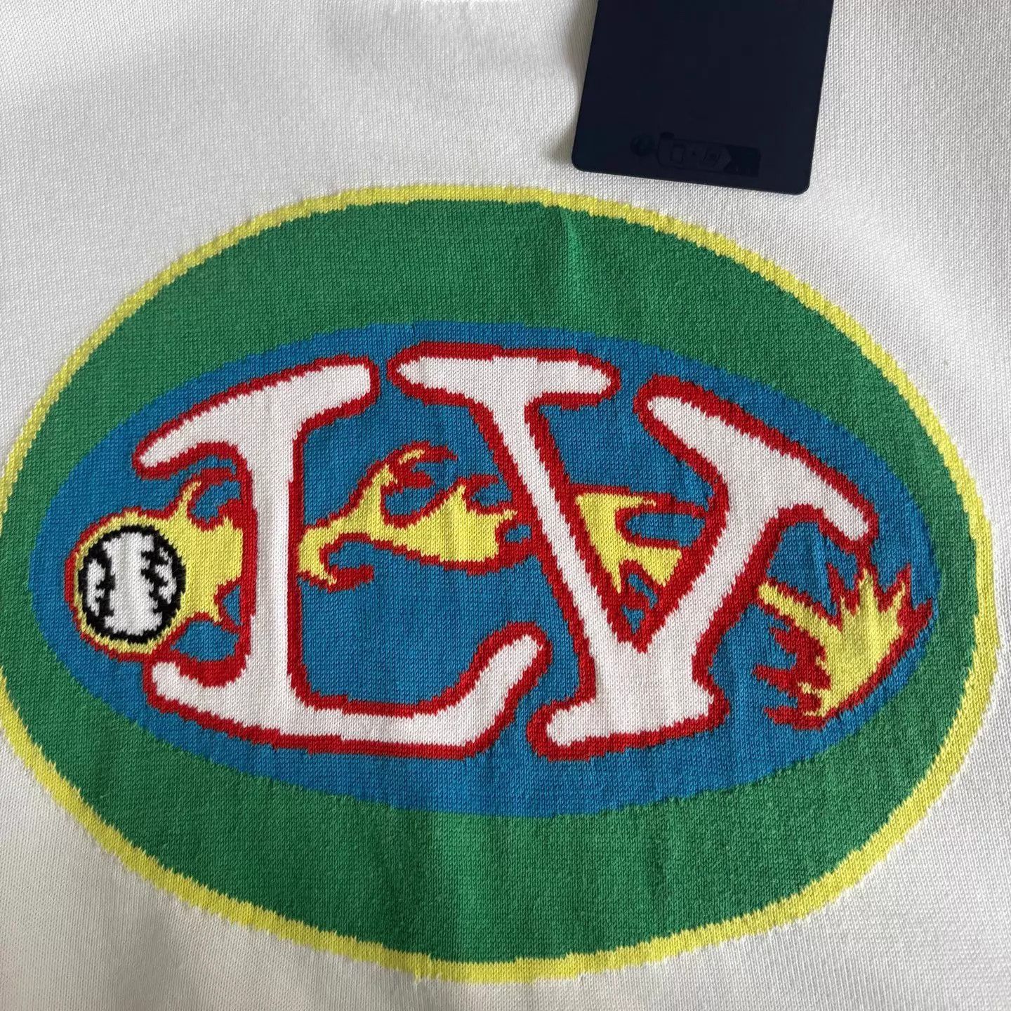 Louis Vuitton LV Flame Football Logo Knit SS Tee XXL New Unused Size US XXL / EU 58 / 5 - 4 Thumbnail