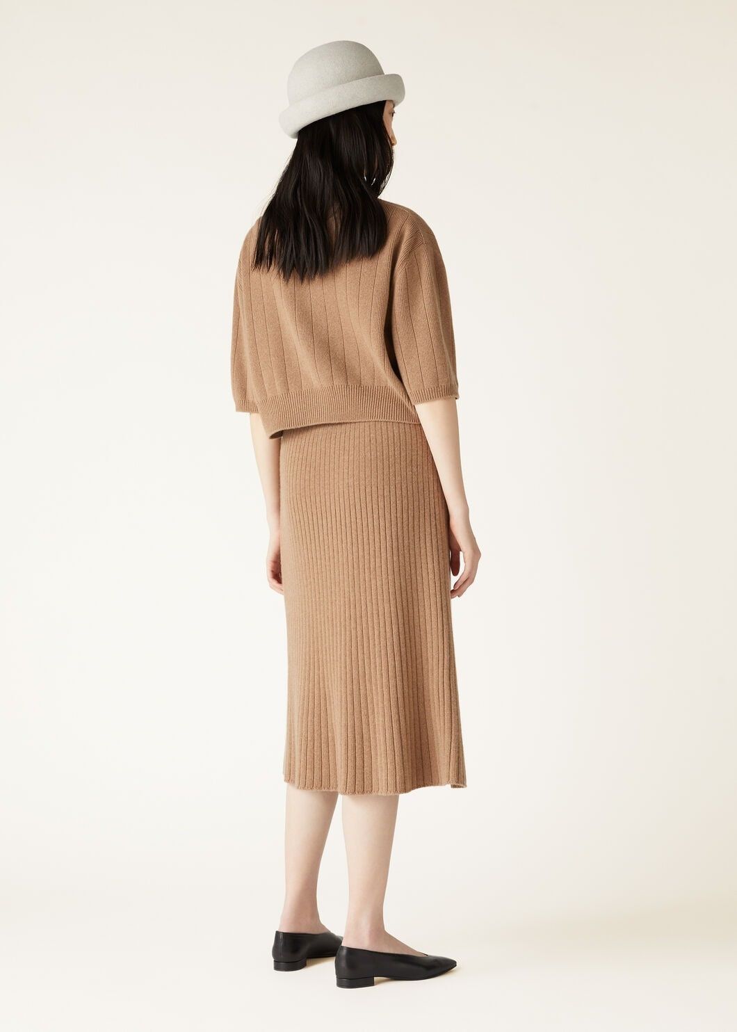 Loro Piana o1srvl11e0725 FAO4273 Baby Cashmere Ribbed Cardigan in Brown Size M / US 6-8 / IT 42-44 - 4 Thumbnail