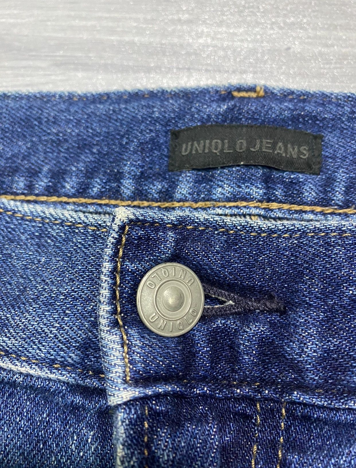 Uniqlo Uniqlo Blue Denim Men’s Straight Fit Jeans Size US 38 / EU 54 - 8 Thumbnail