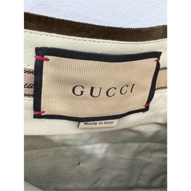 Gucci Gucci Brown Stretch Velvet Trousers Dress Size US 40 / EU 56 - 8 Thumbnail