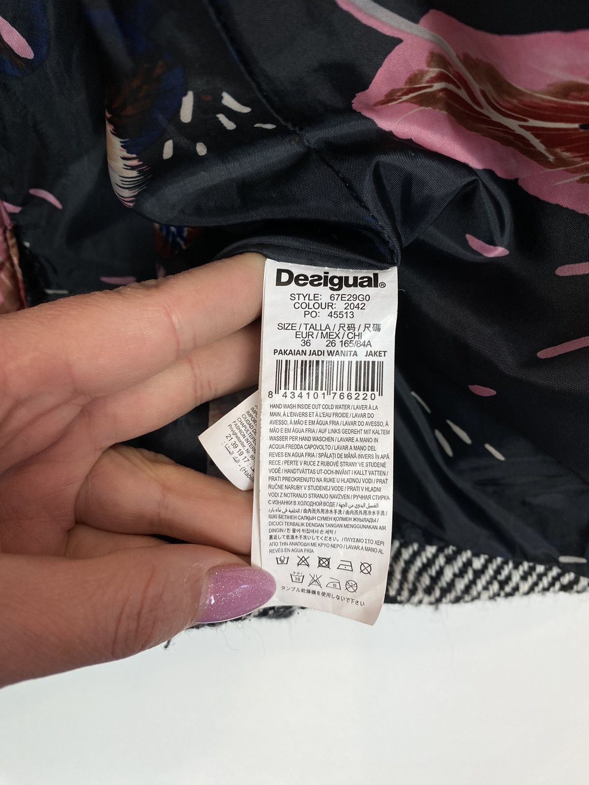 Desigual Desigual Pakaian Jadi Wanita Long Sleeve Jacket Womens Sz 36 Size S / US 4 / IT 40 - 12 Thumbnail