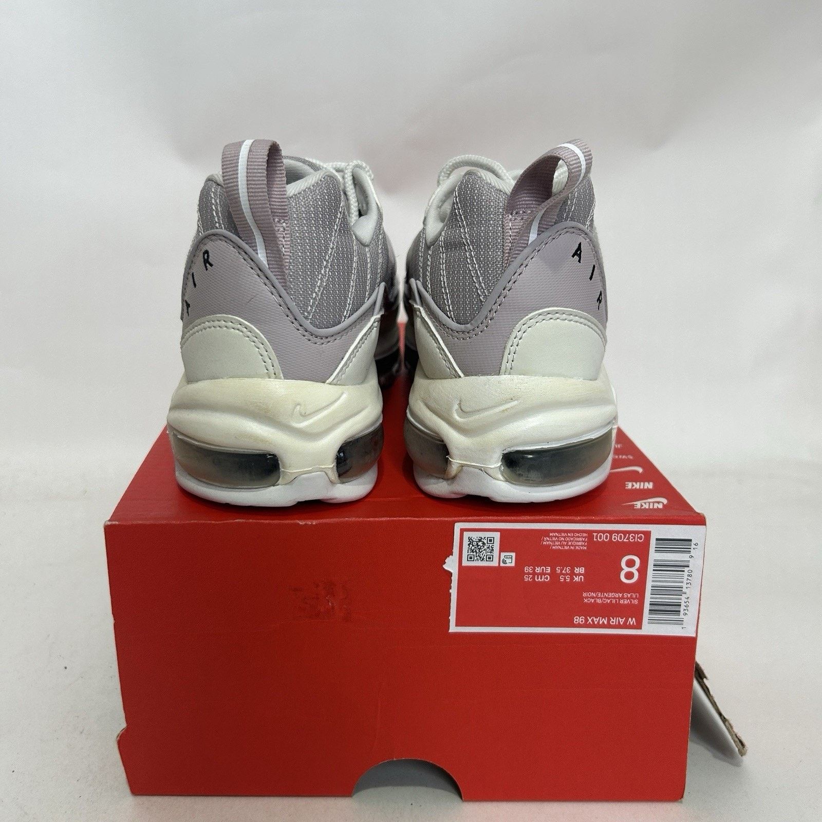 Nike Nike Air Max 98 WMNS “Silver Lilac Violet Black White” Size US 8 / IT 38 - 4 Thumbnail