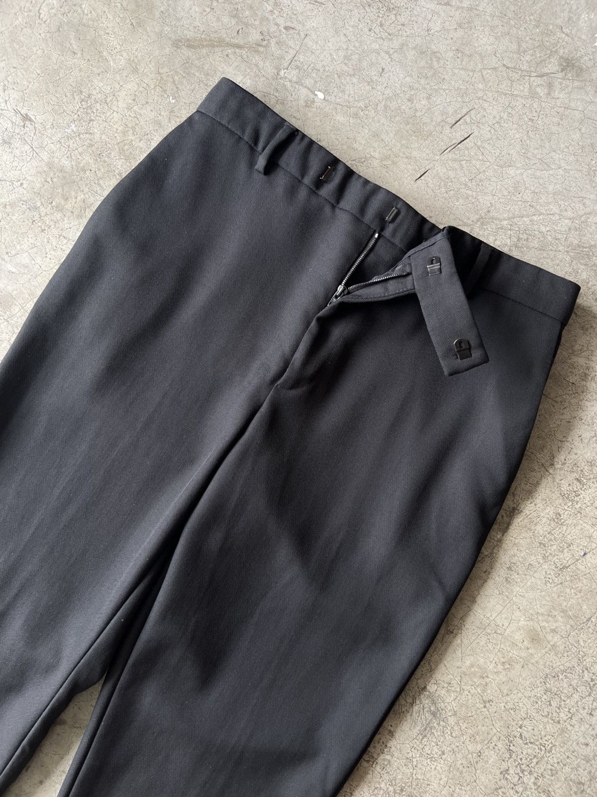 Celine Celine - Hedi Slimane S/S19 Wool Front Band Trouser Size 28" / US 6 / IT 42 - 4 Thumbnail