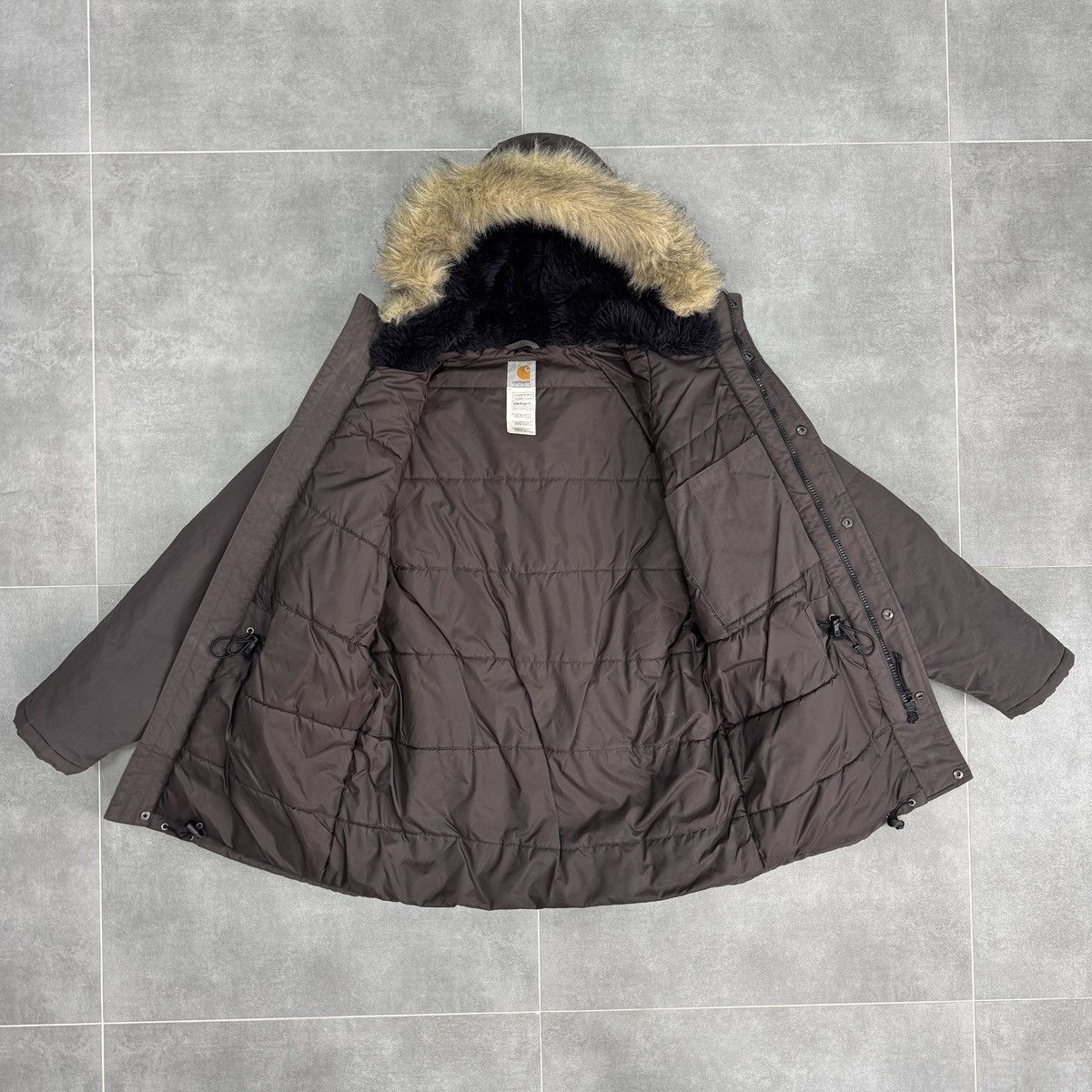 Carhartt Vintage Carhartt Anchorage Nylon Parka Jacket Hooded Brown Size US S / EU 44-46 / 1 - 13 Thumbnail