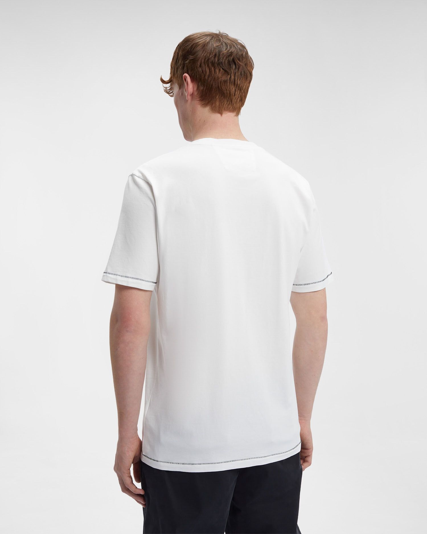 C.P. Company o1y1224 Logo Crewneck T-Shirt in White Size US XS / EU 42 / 0 - 3 Thumbnail