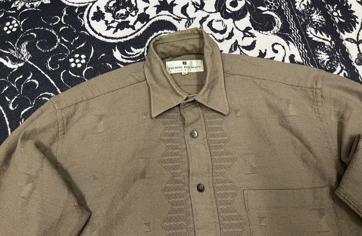 Vintage 90s PIERRE BALMAIN PARIS BUTTON UP CLASSIC DESIGN Size US M / EU 48-50 / 2 - 8 Thumbnail