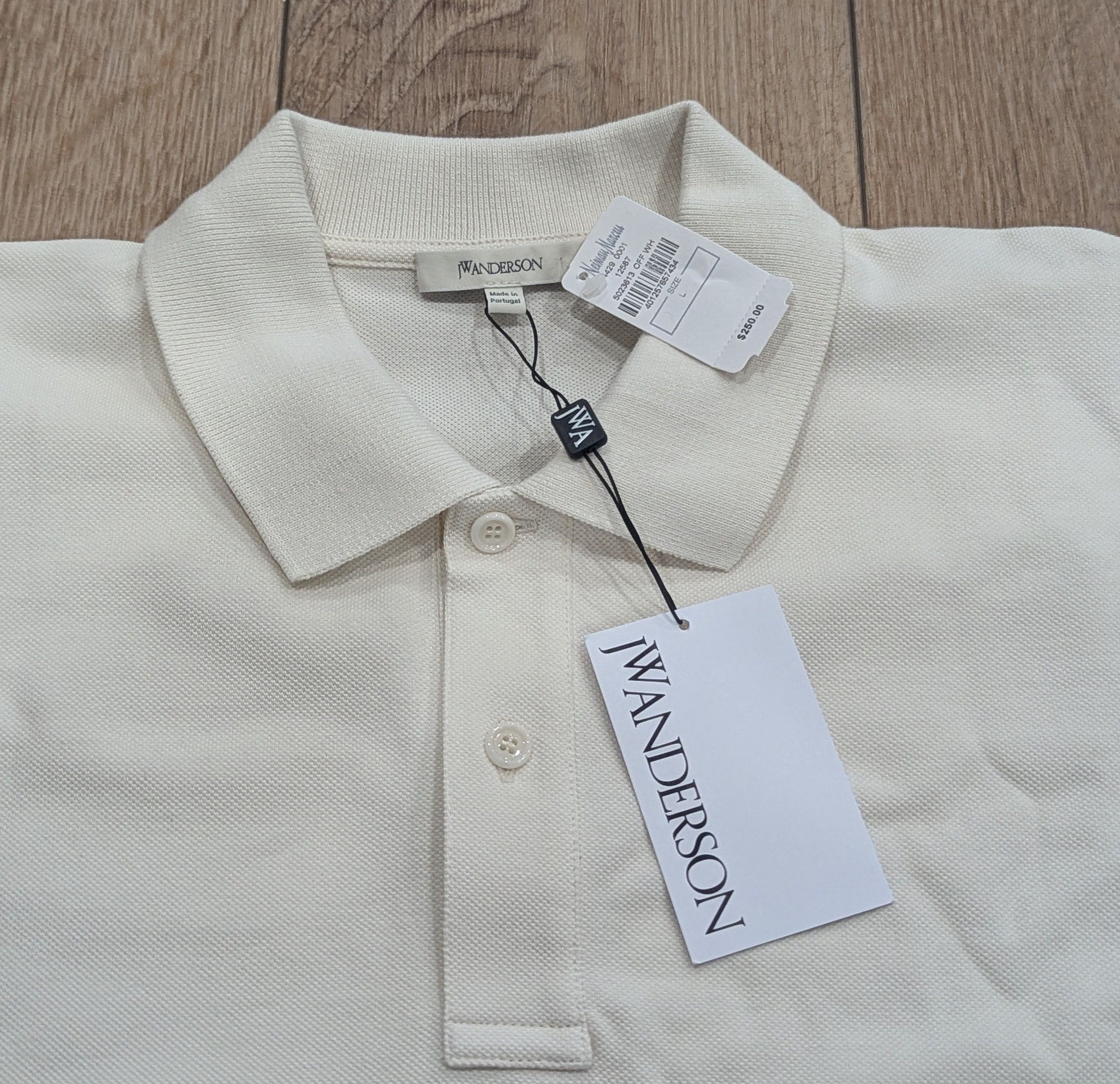 JW Anderson JW Anderson Anchor Logo Polo Shirt Off-White Large Size US L / EU 52-54 / 3 - 2 Thumbnail