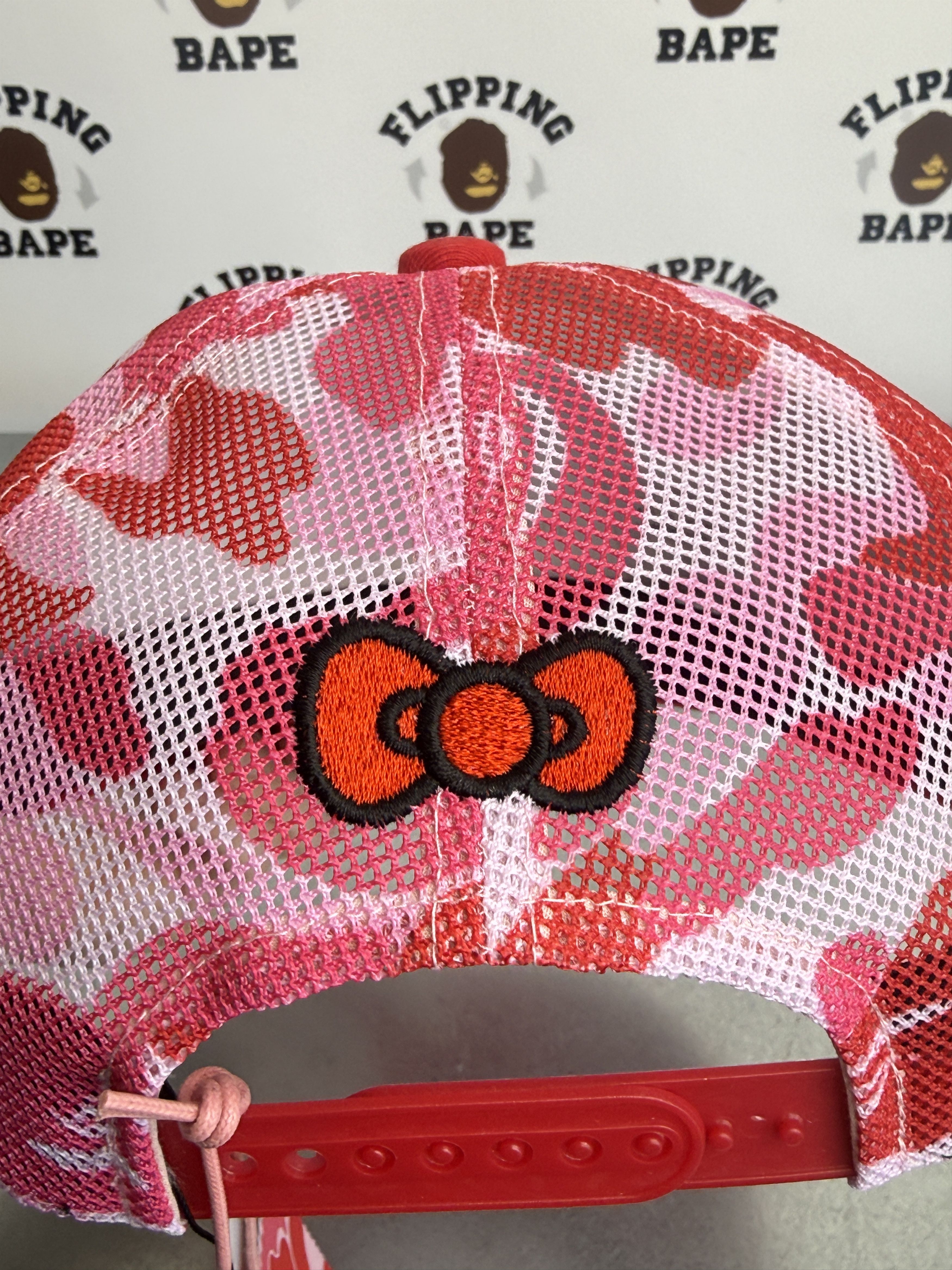 Bape BAPE X HELLO KITTY ABC CAMO MESH CAP Size ONE SIZE - 5 Thumbnail