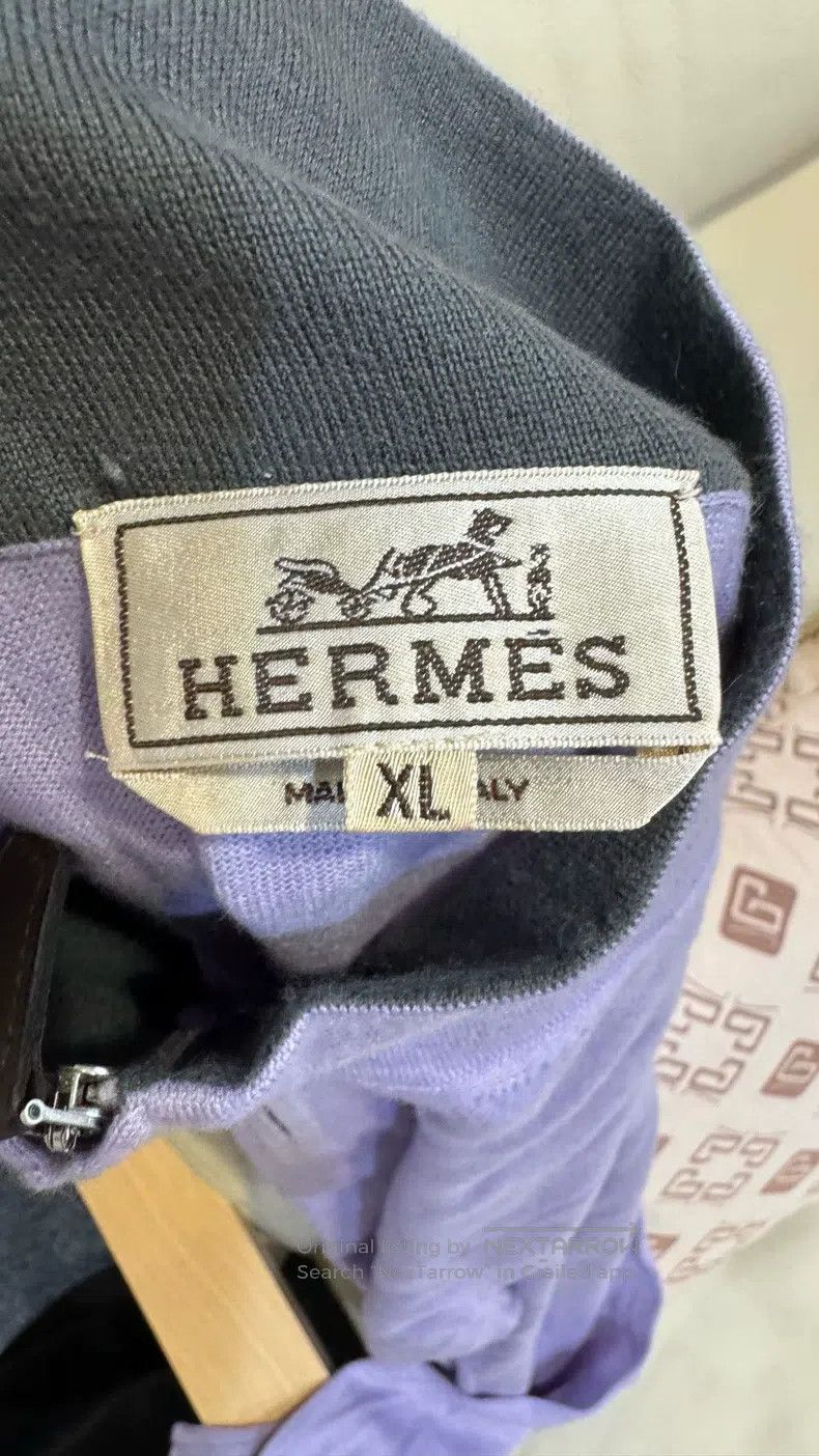Hermes Hermes Black Knitted Woolen Sweater Size US XL / EU 56 / 4 - 3 Thumbnail