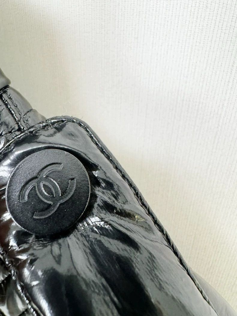 Chanel Chanel Black Patent Leather Jacket Size 36 -2505 Size S / US 4 / IT 40 - 3 Thumbnail