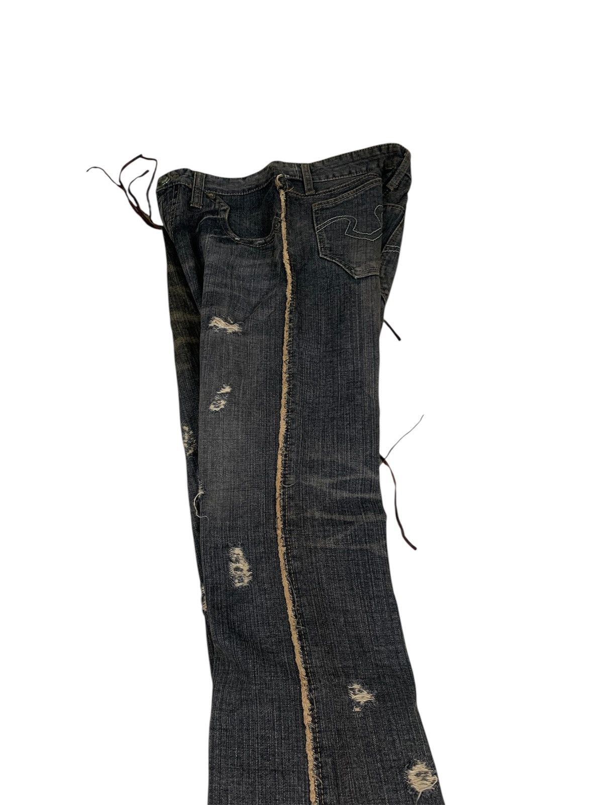 Obelisk 2000s OBELISK Gun Holster Western Flare Jeans Size US 32 / EU 48 - 7 Thumbnail