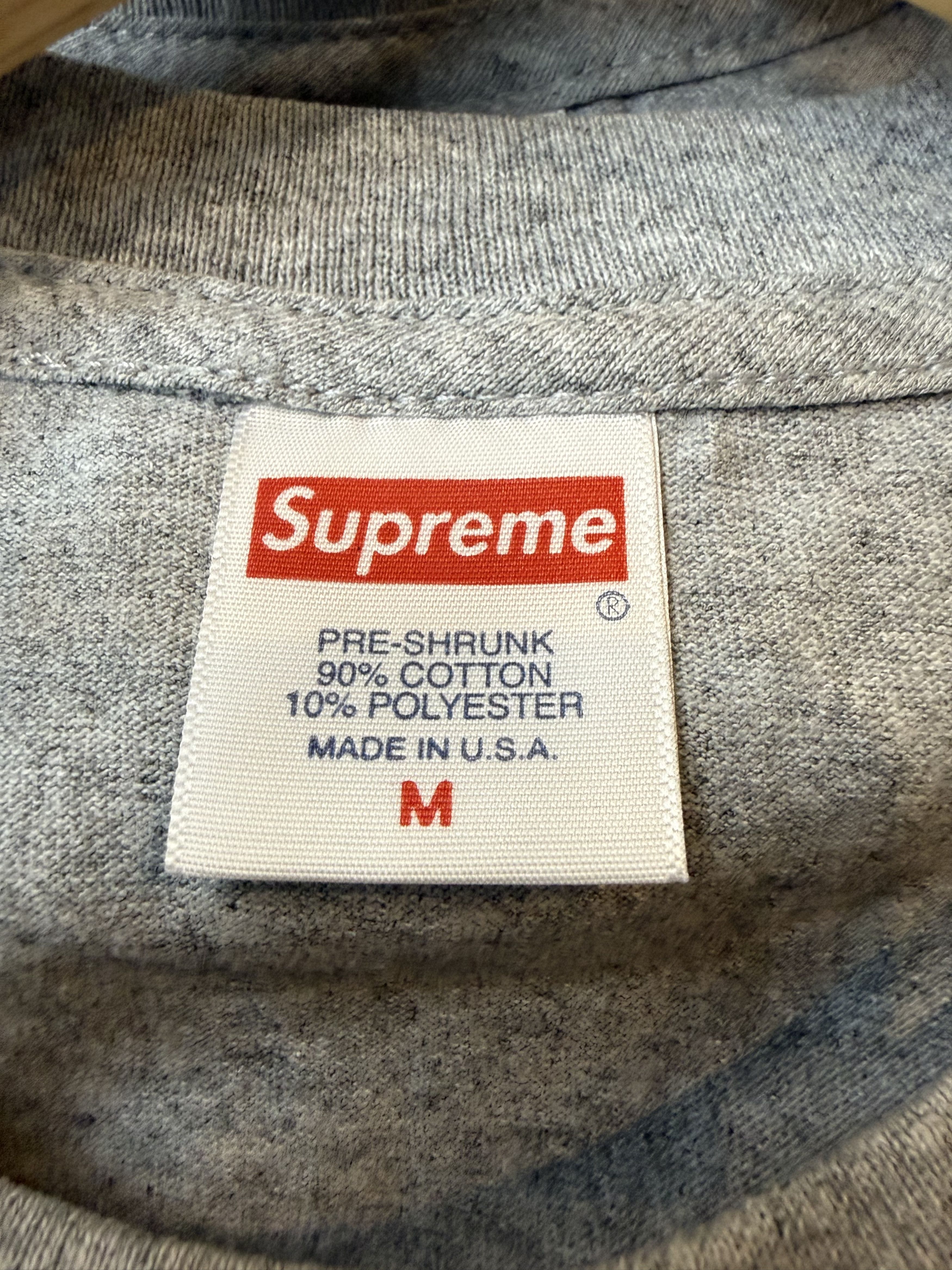 Supreme Supreme "Marvin Gaye" Tee (Heather Grey) Size US M / EU 48-50 / 2 - 3 Thumbnail