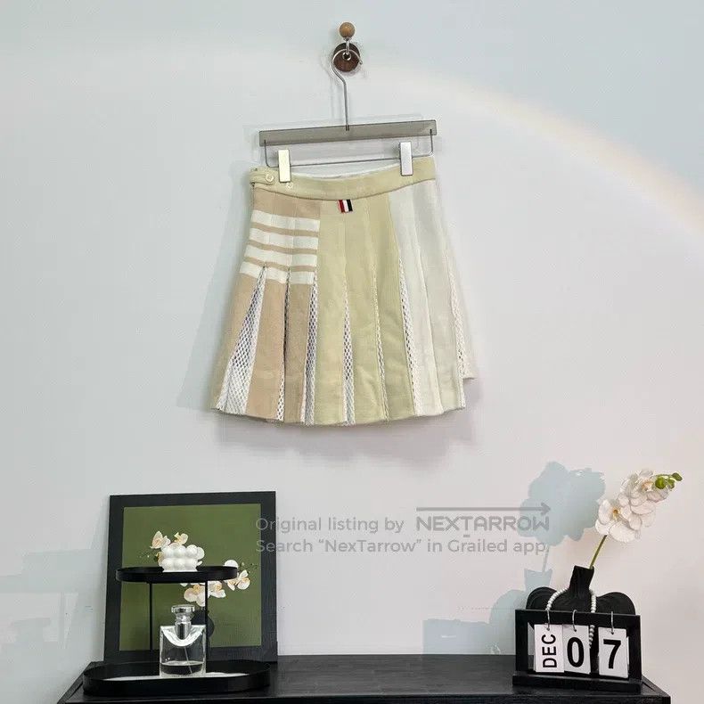 Thom Browne Thom Browne Colorful Four Striped Pleated Skirt Size 25" / US 0 / IT 36 - 4 Thumbnail
