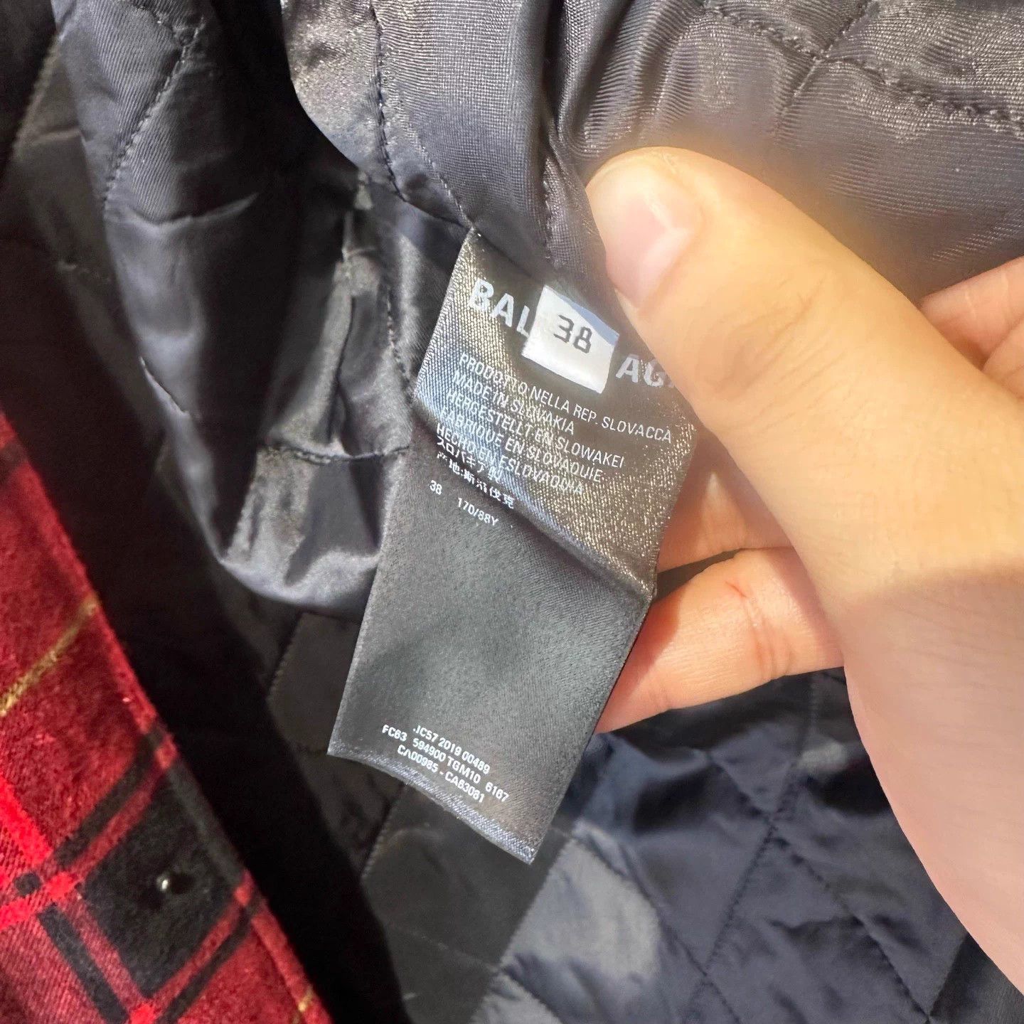 Balenciaga Balenciaga red check puffer jacket size 38 Size US XXS / EU 40 - 4 Thumbnail