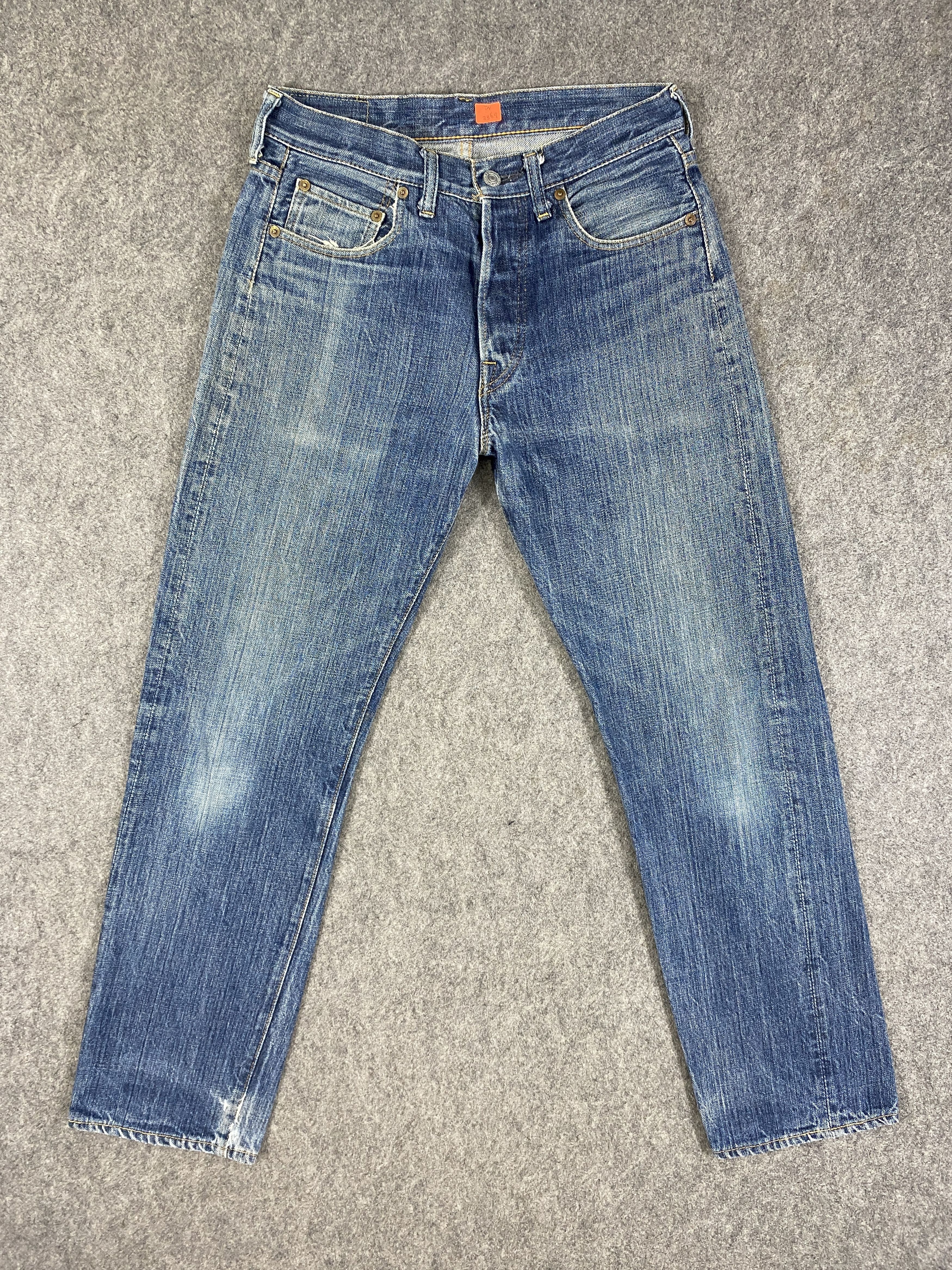 Japanese Brand Blue Vintage Denime Jeans 29x28.5 Denim JN2369 Size US 29 - 1 Thumbnail