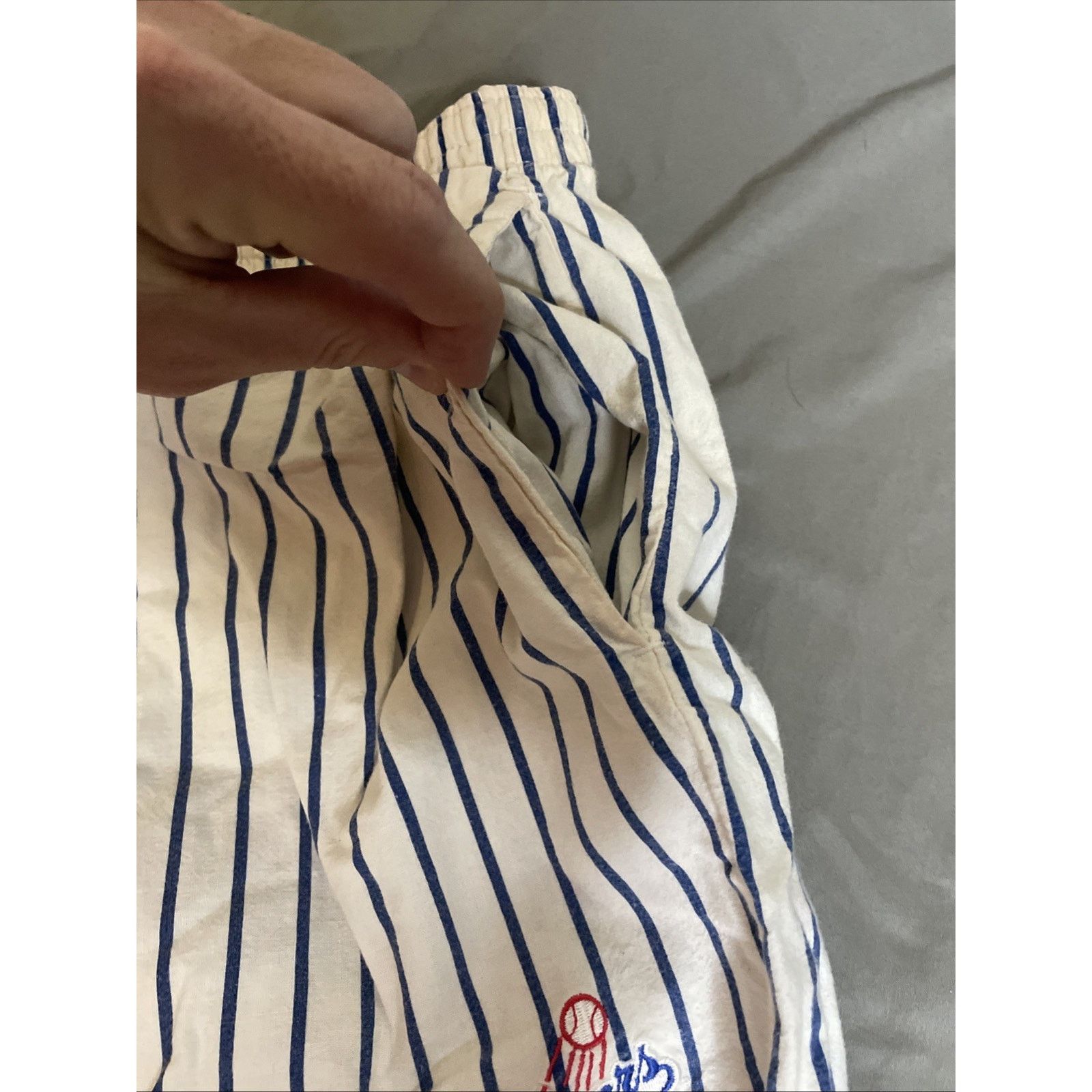 Chalk Line Vtg Chalk Line LA Dodgers Shorts 100% Cotton Pinstripe XL Size US 36 / EU 52 - 11 Thumbnail
