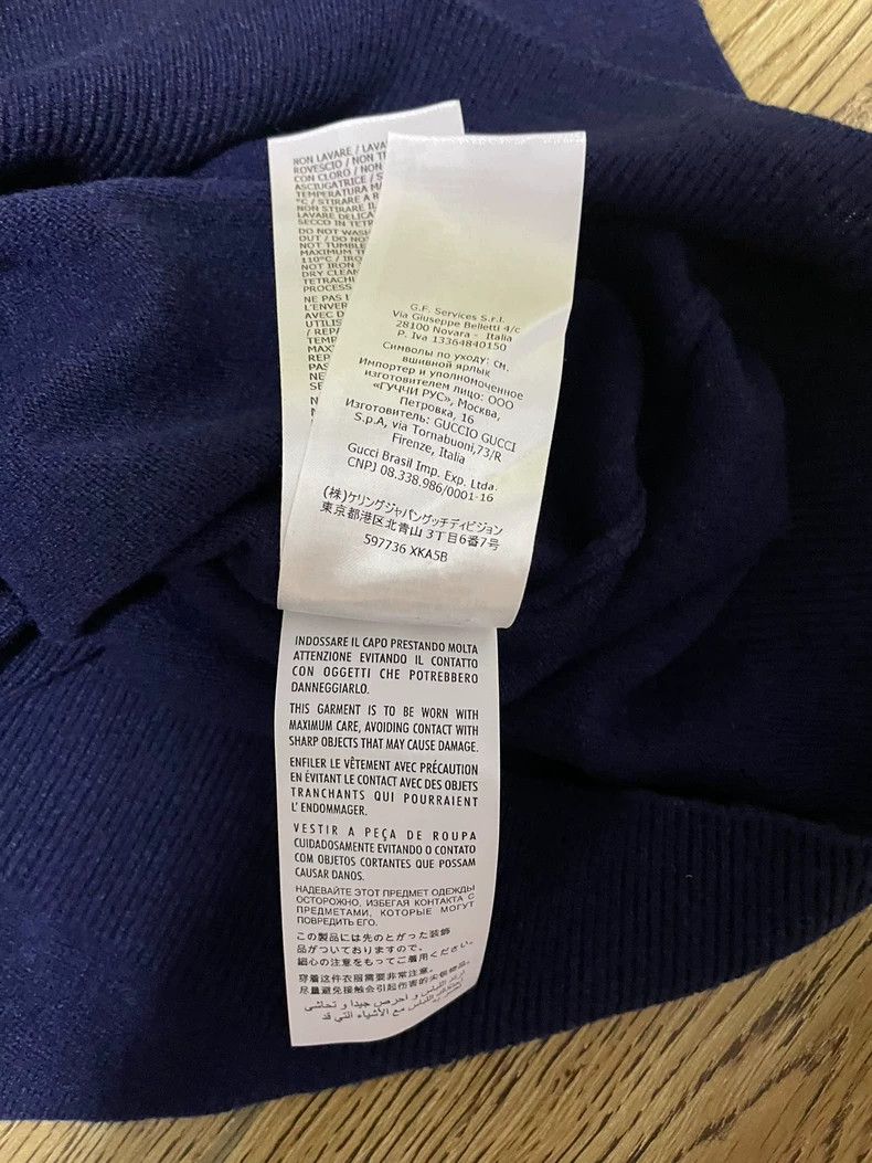 Gucci Gucci Men's cashmere sweater 2501-Nextarrow Size US XS / EU 42 / 0 - 9 Thumbnail