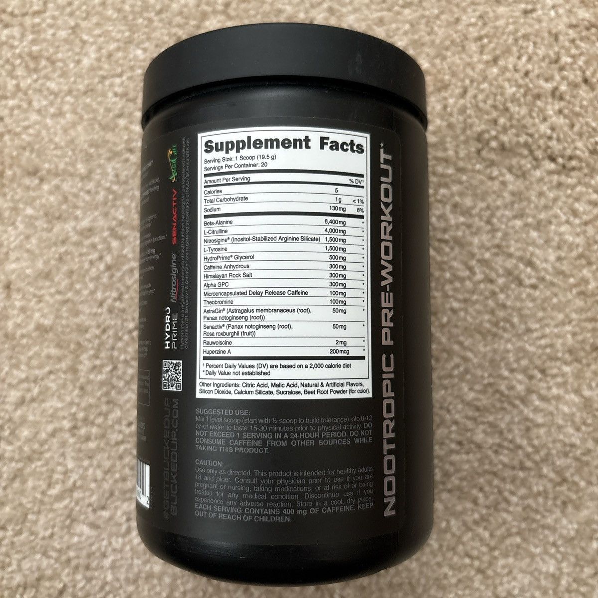 Other Mother Bucker pre-workout supplement Size ONE SIZE - 2 Thumbnail