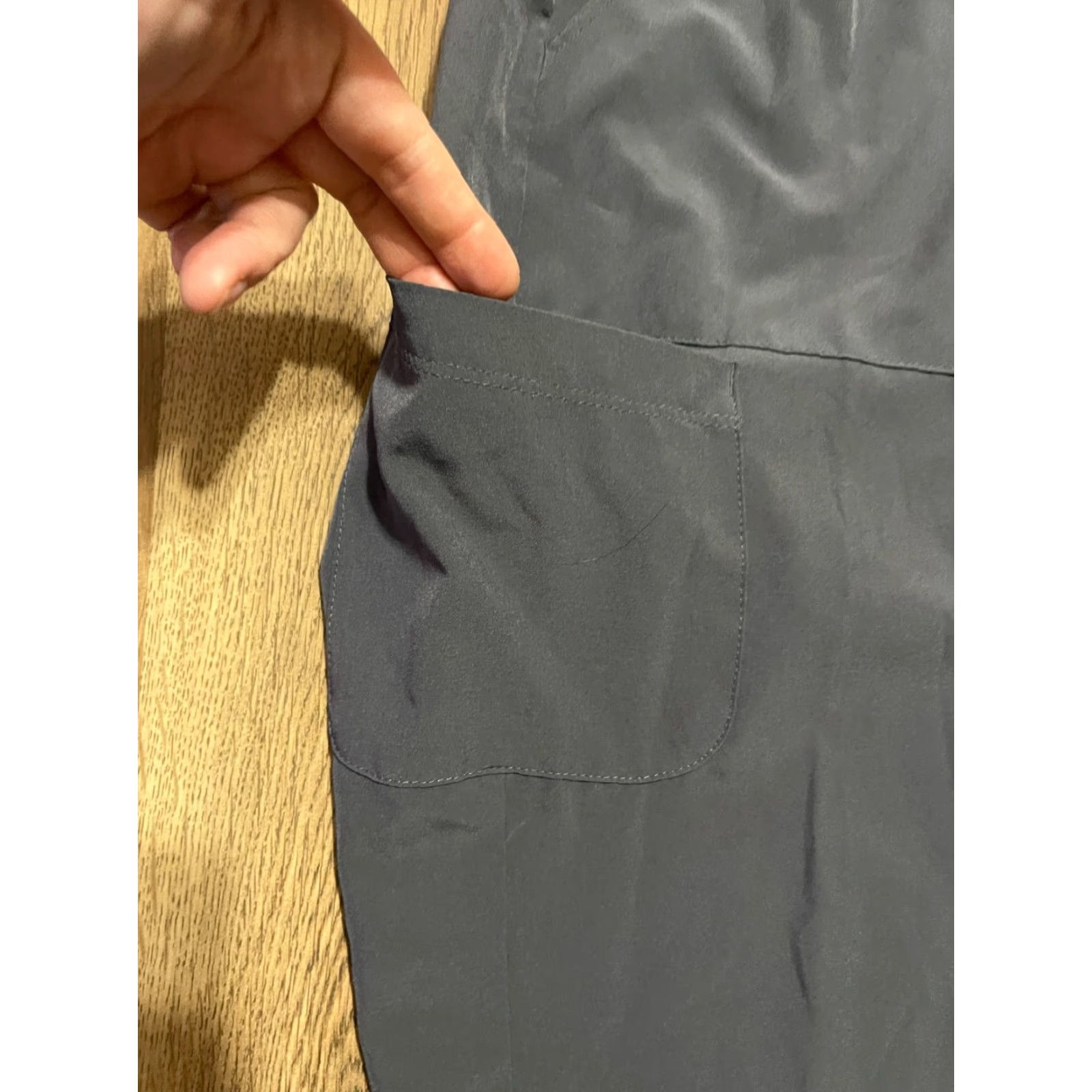 Vintage Maevn Pants Women’s Size M Black Activewear Waist Tie Pants Womens Regular Inseam 25 in Sweatpants Fall Spring Summer Velour Modern Style Size 32" / US 10 / IT 46 - 6 Thumbnail